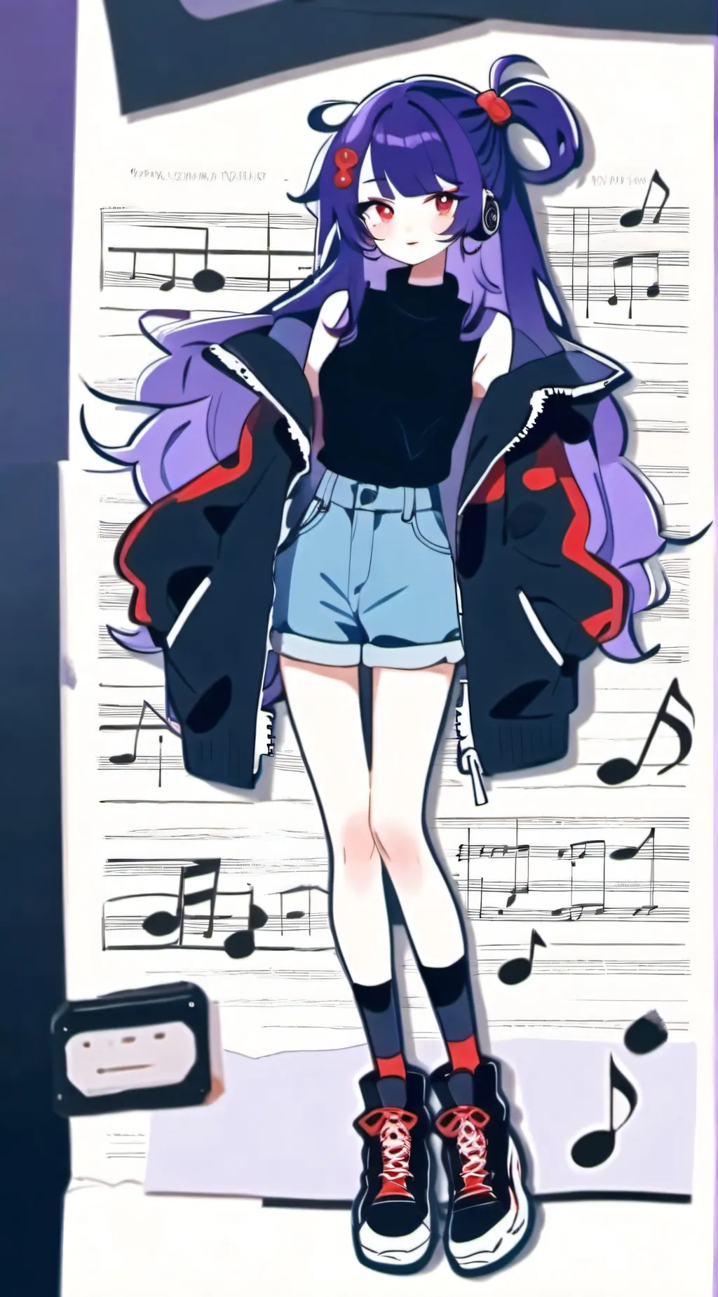 ai character: my SAMS oc Dusk! background