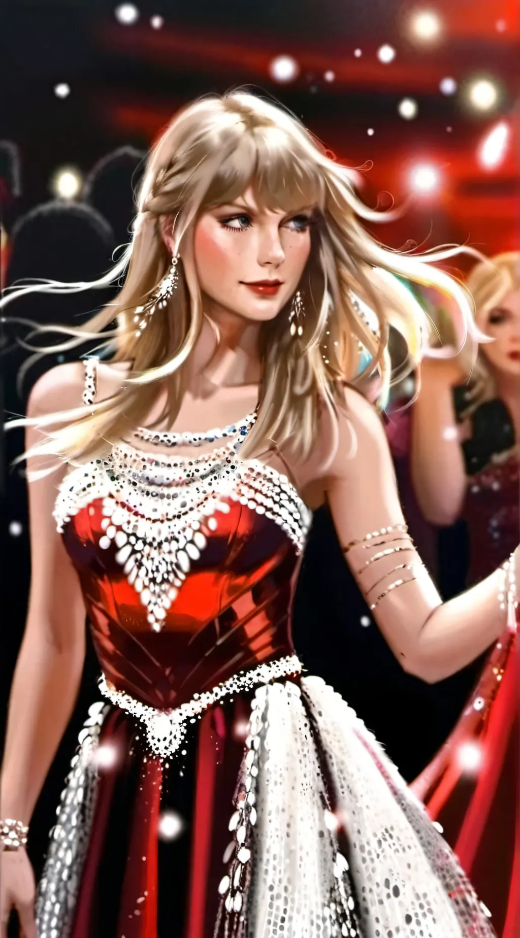 ai character: TAYLOR SWIFT background