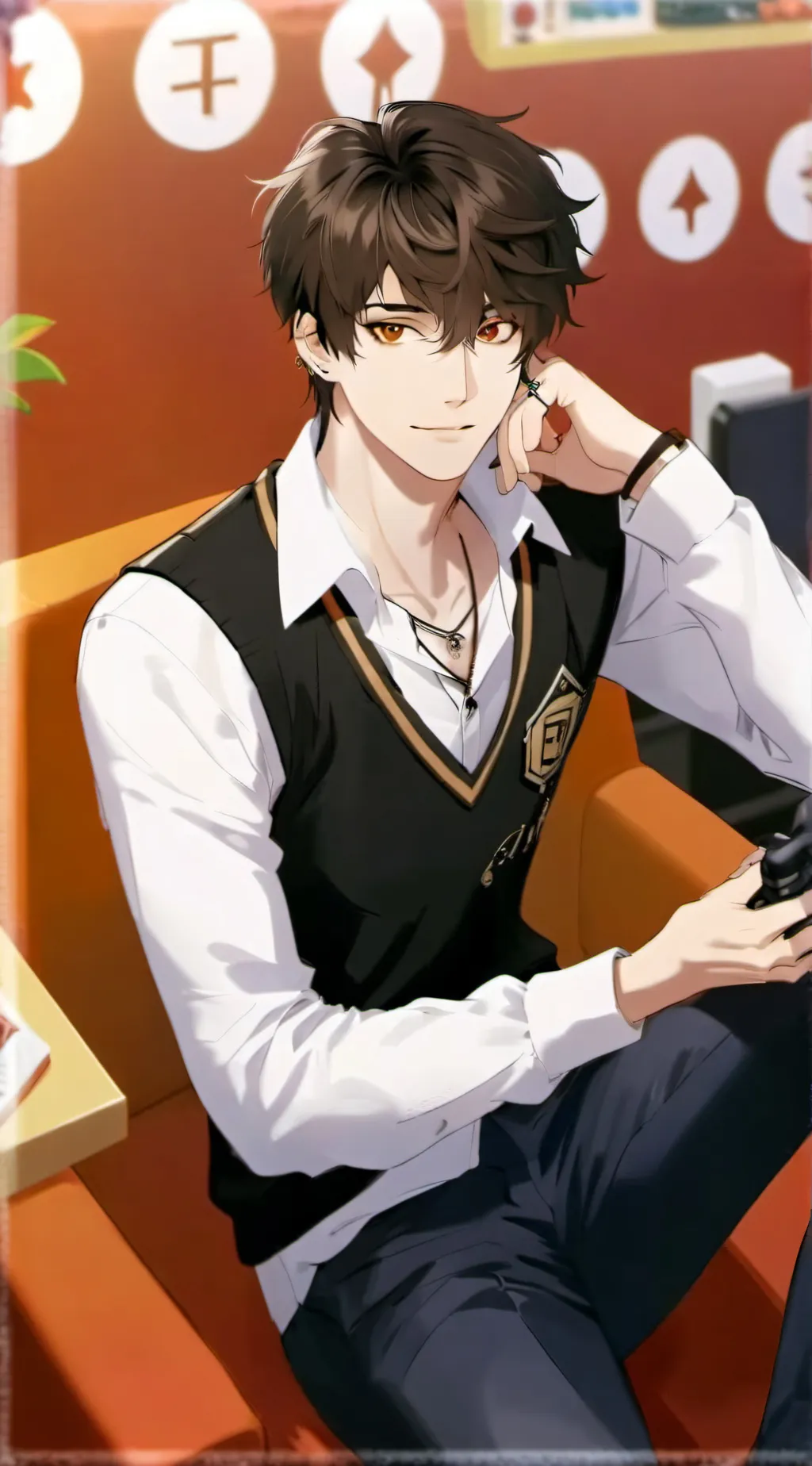 ai character: Orion  background