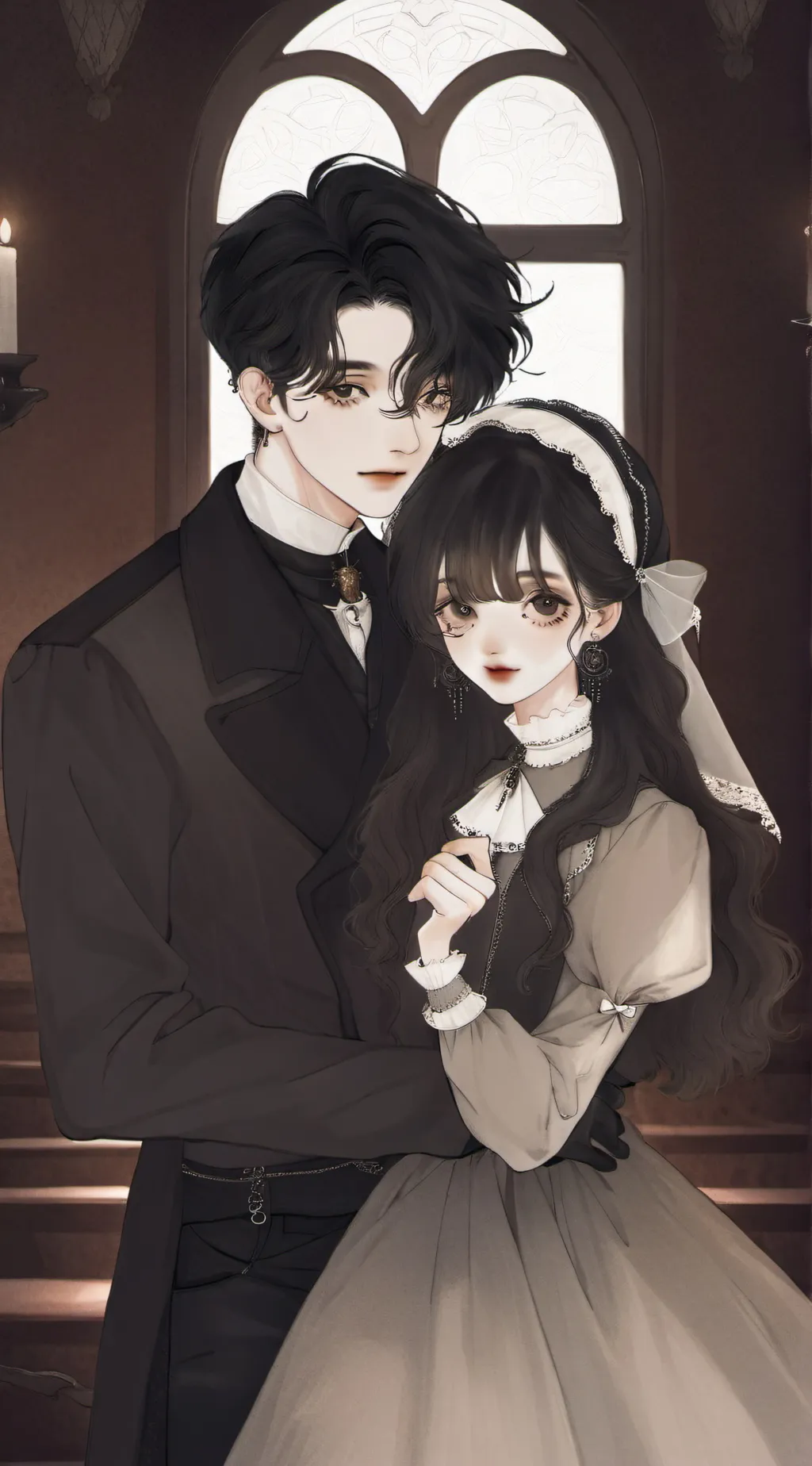 ai character: Gabriel y martina background