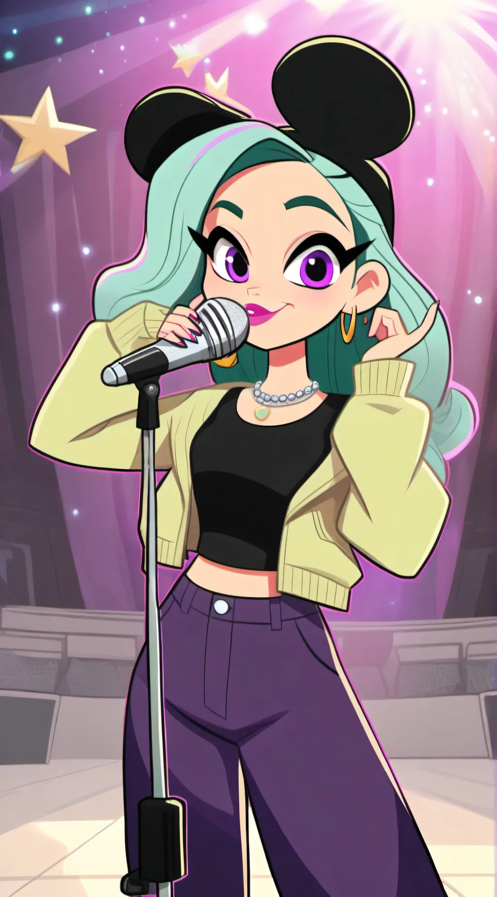 ai character: Elektra  background