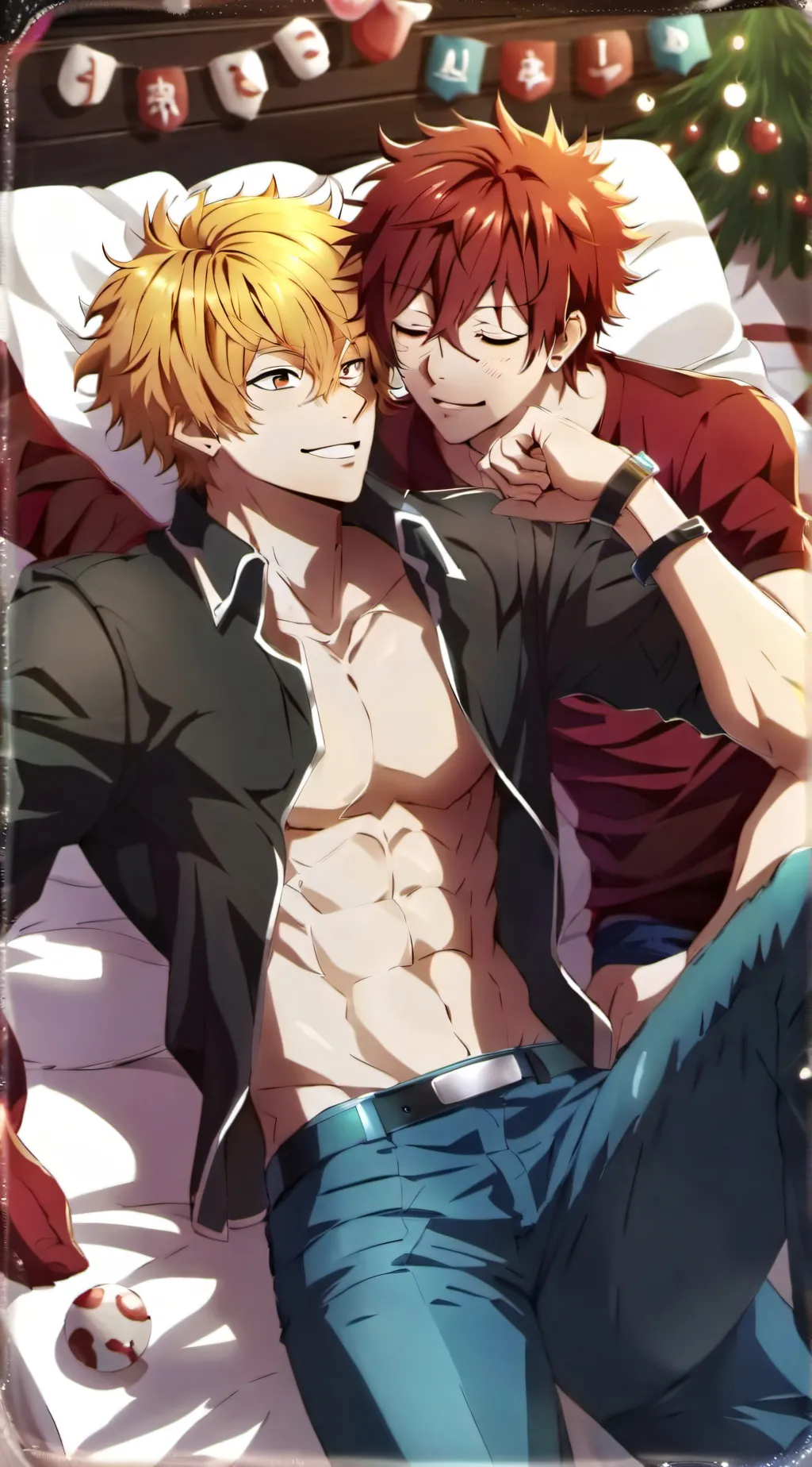 ai character: Bakugo x kirishima background