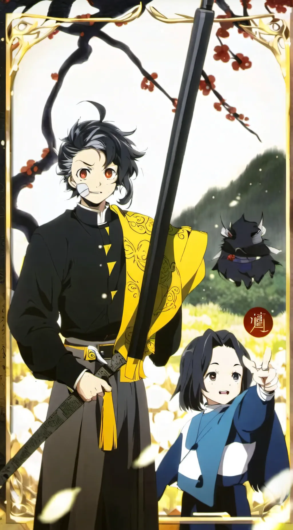 ai character: Demon slayer? background