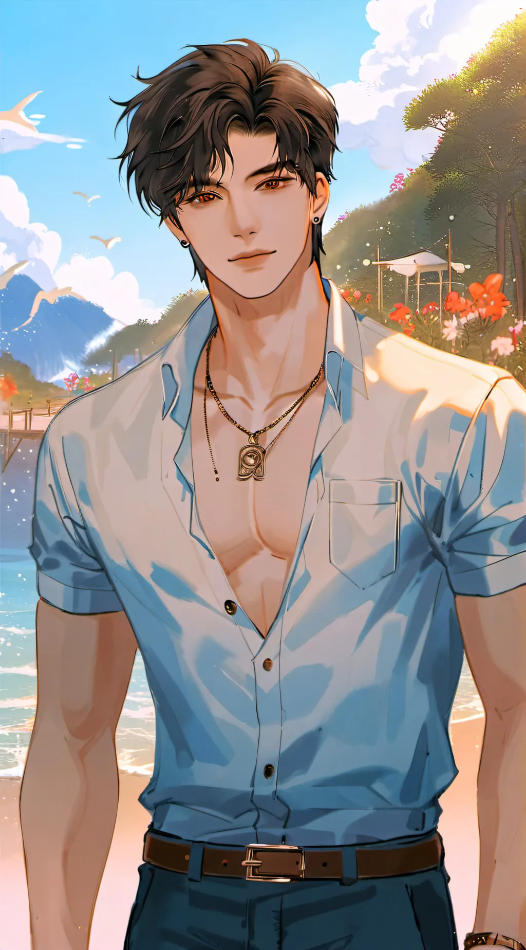 ai character: Brian  background