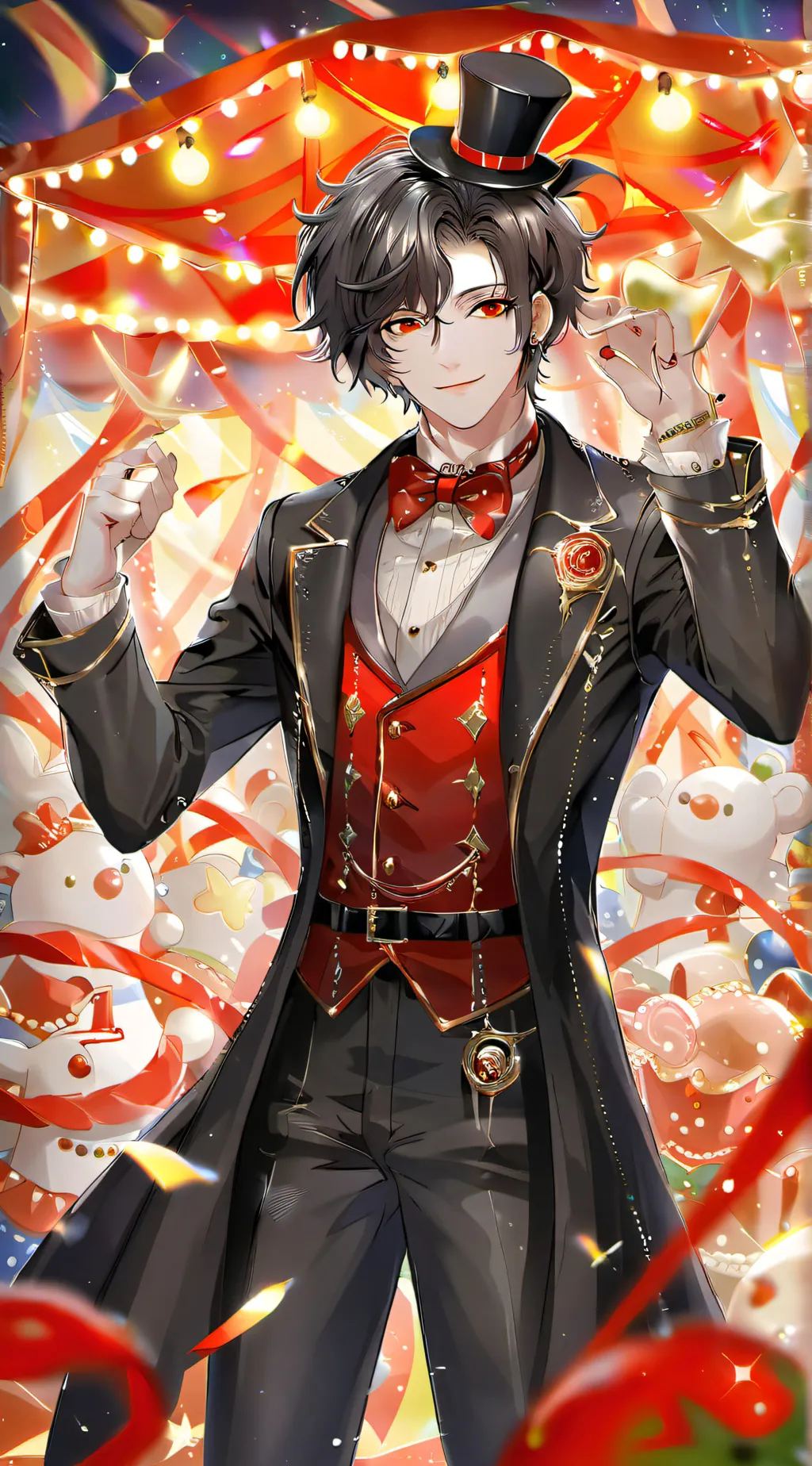 ai character: Aaron McDowell  background