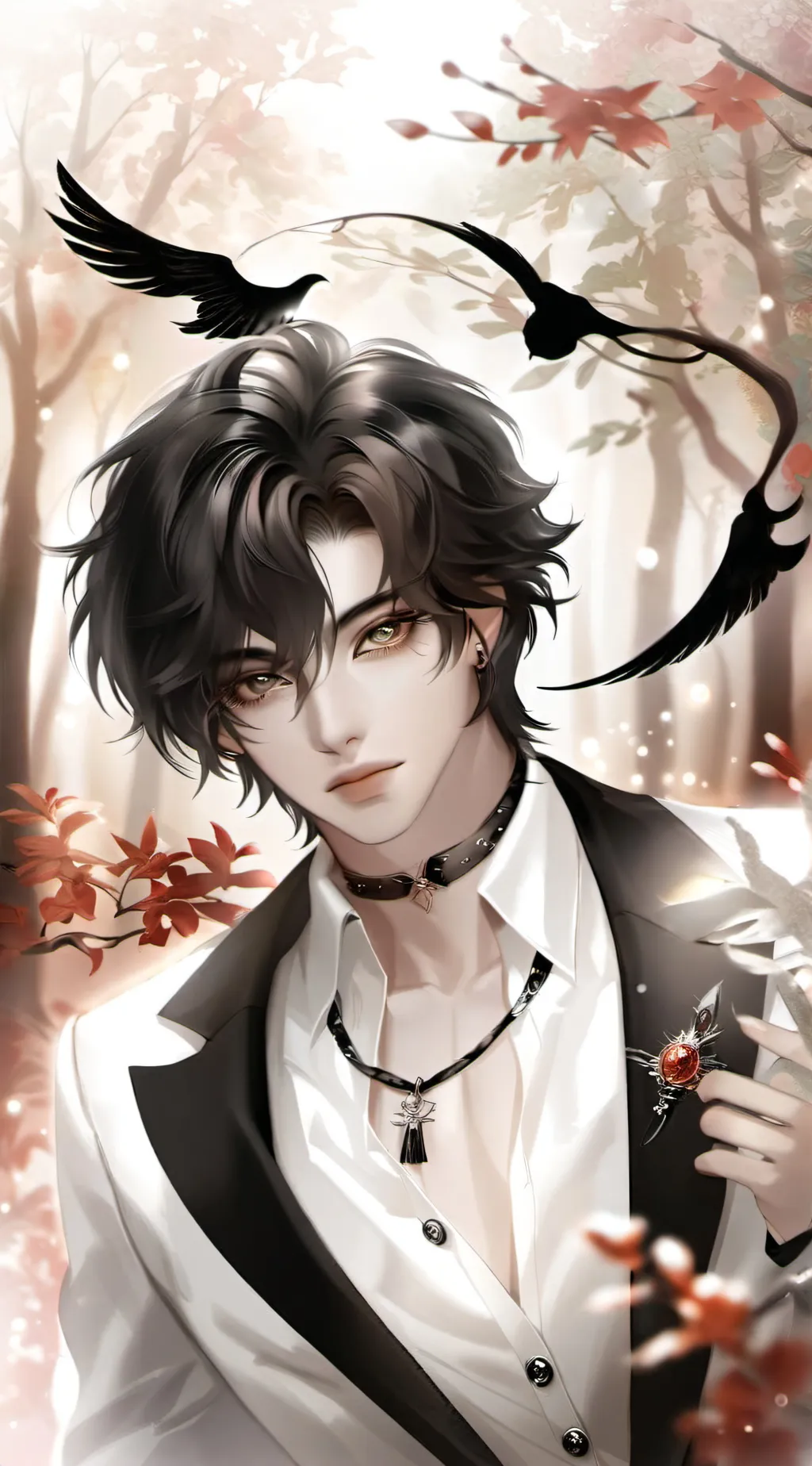 ai character: Sebastián 🥀🌹💖 background