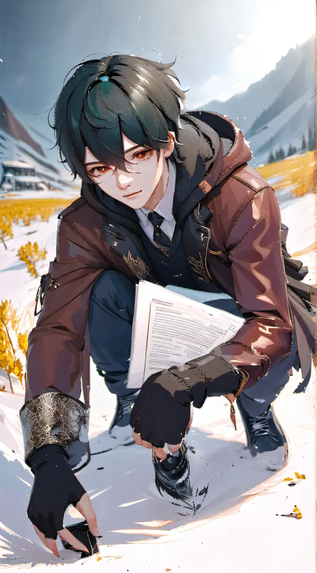 ai character: Deku background