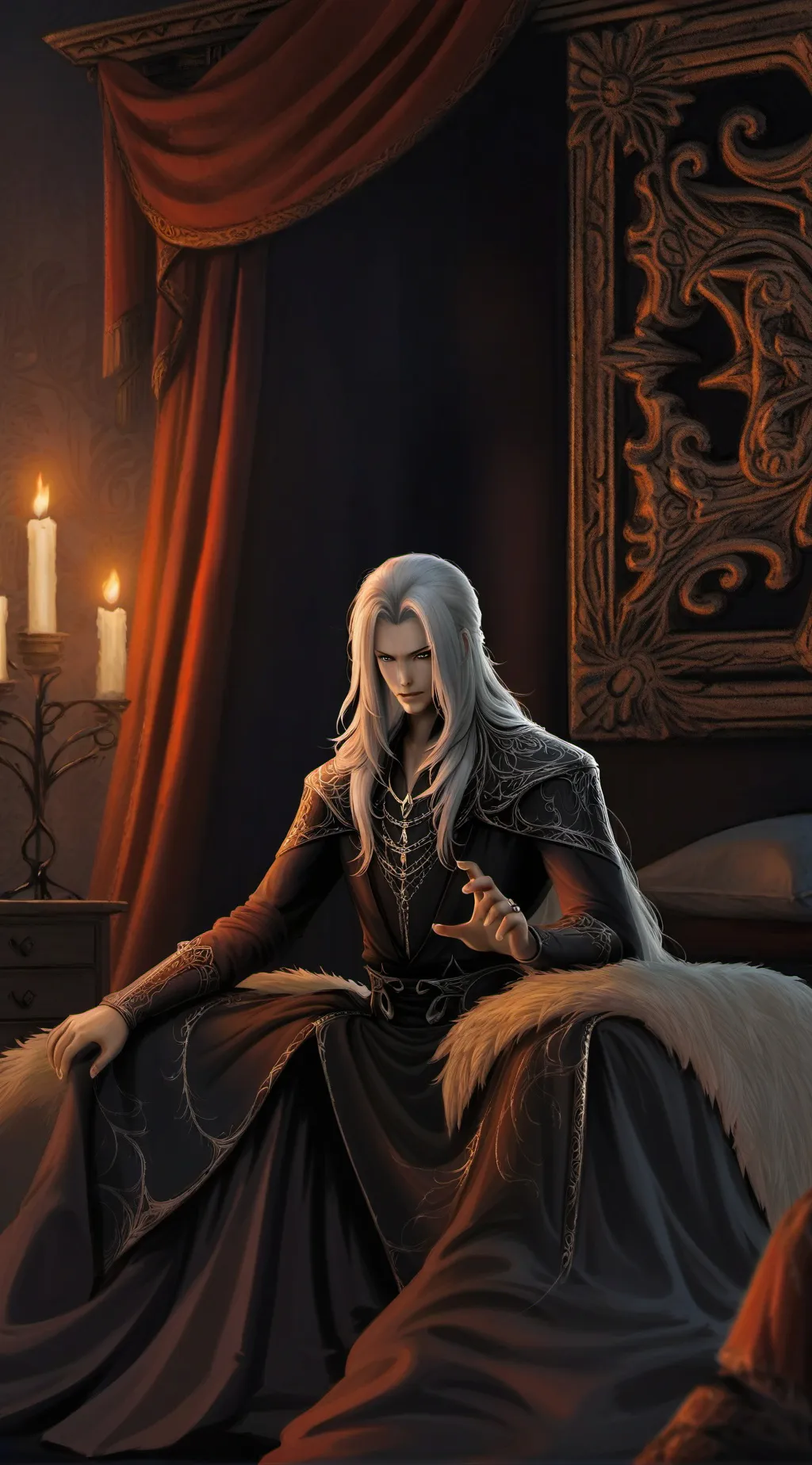 ai character: Mha in movie background