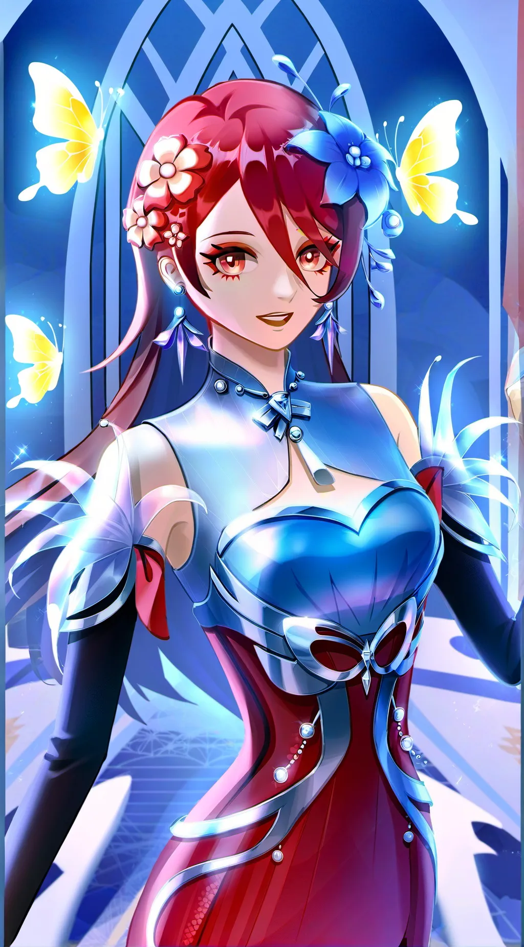 ai character: Mha Bakugo lil sis background