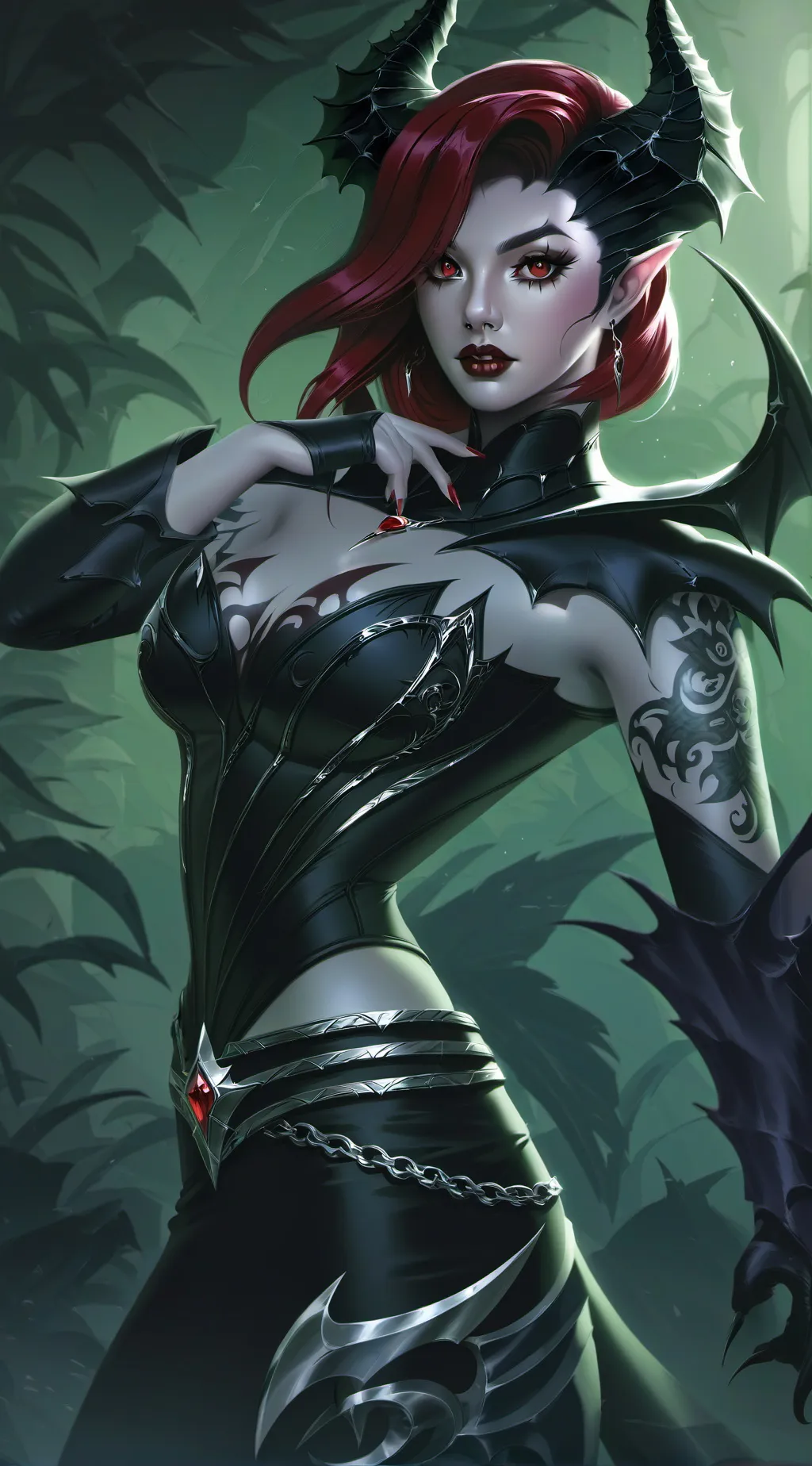 ai character: Demon world background