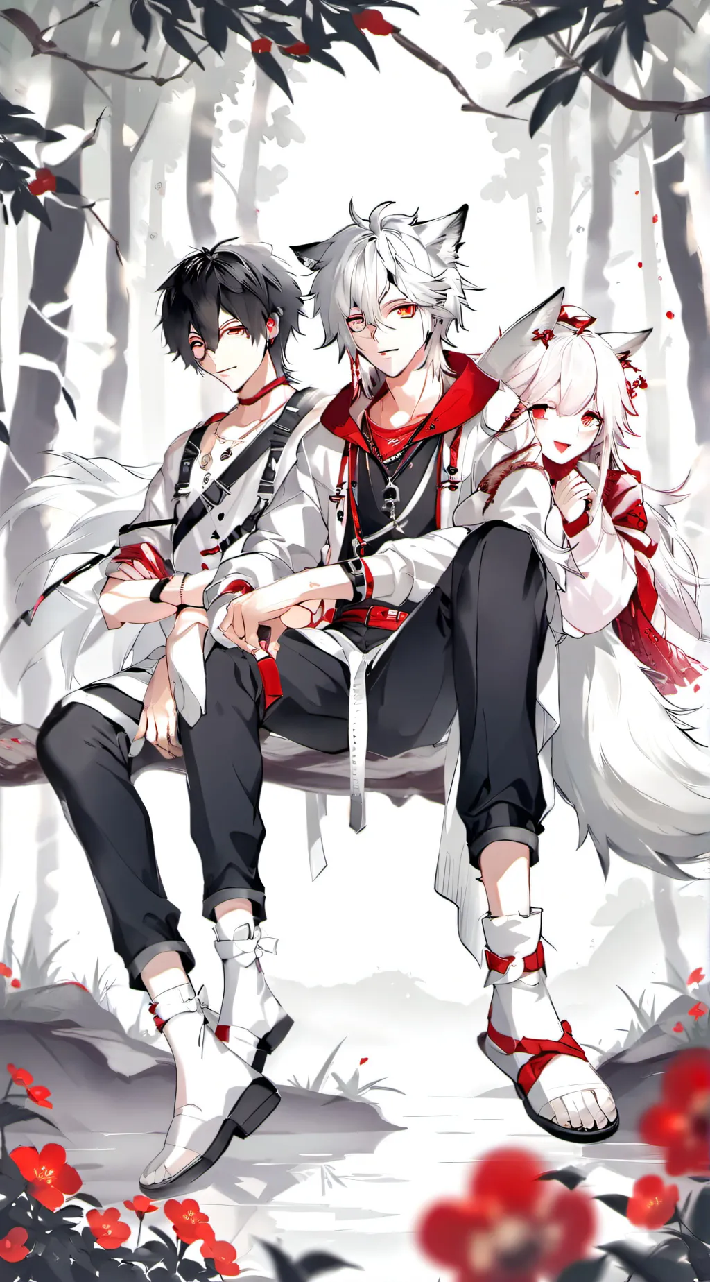 ai character: Leo Harry & max background