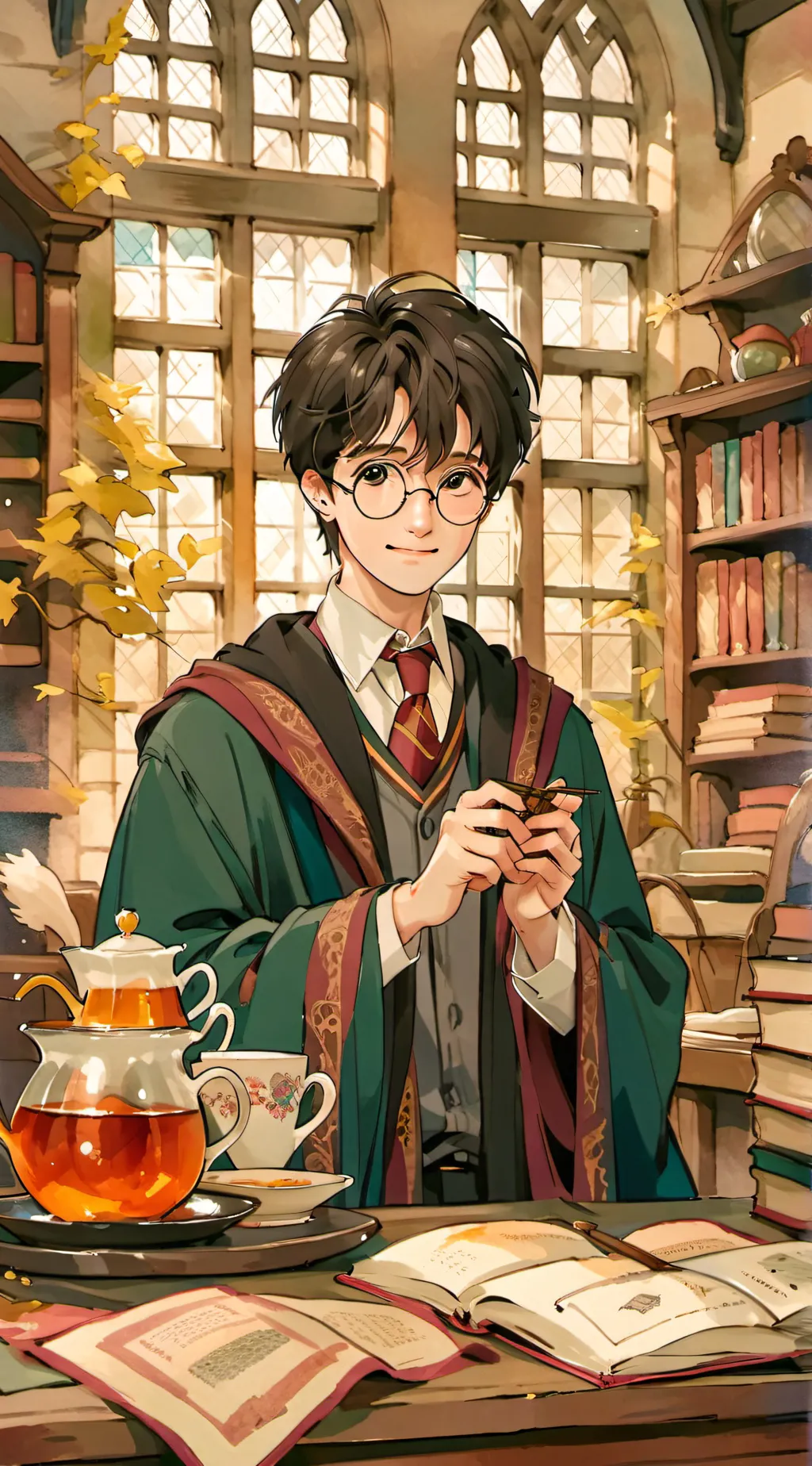 ai character: Hp background