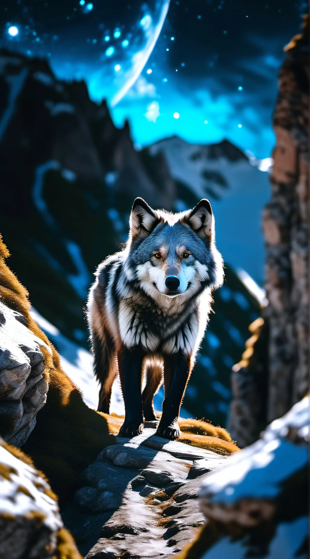 ai character: Wolf background