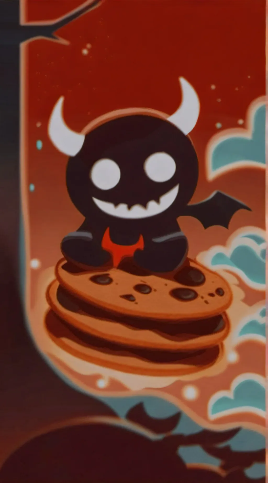 ai character: Devil cookie background