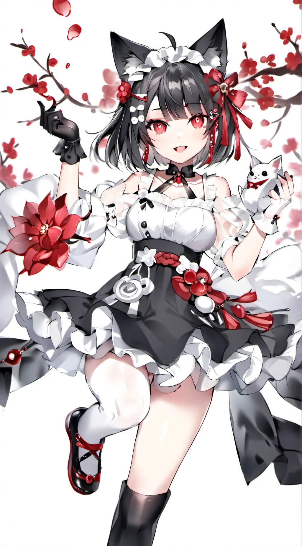 ai character: neko. background