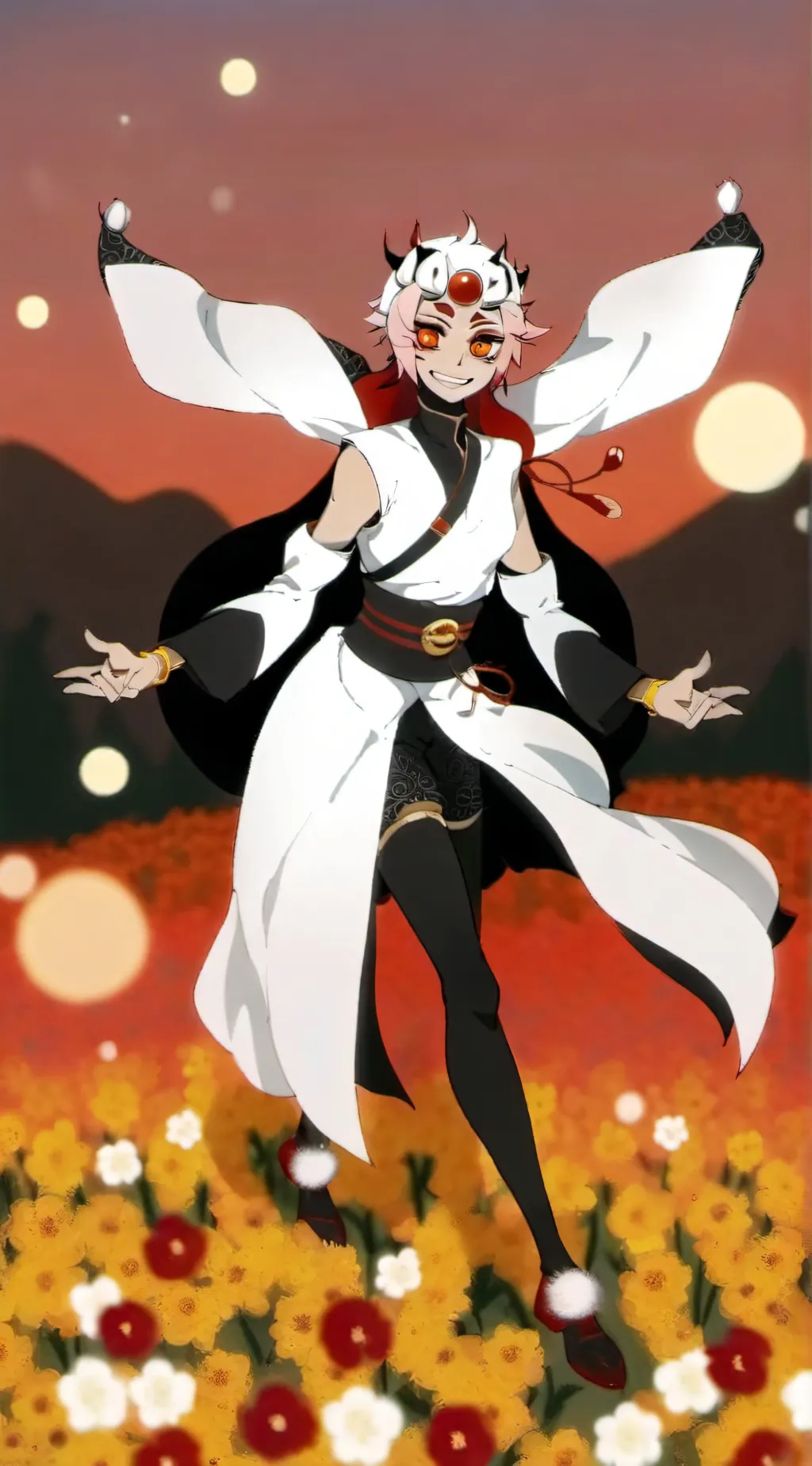 ai character: Radioapple background