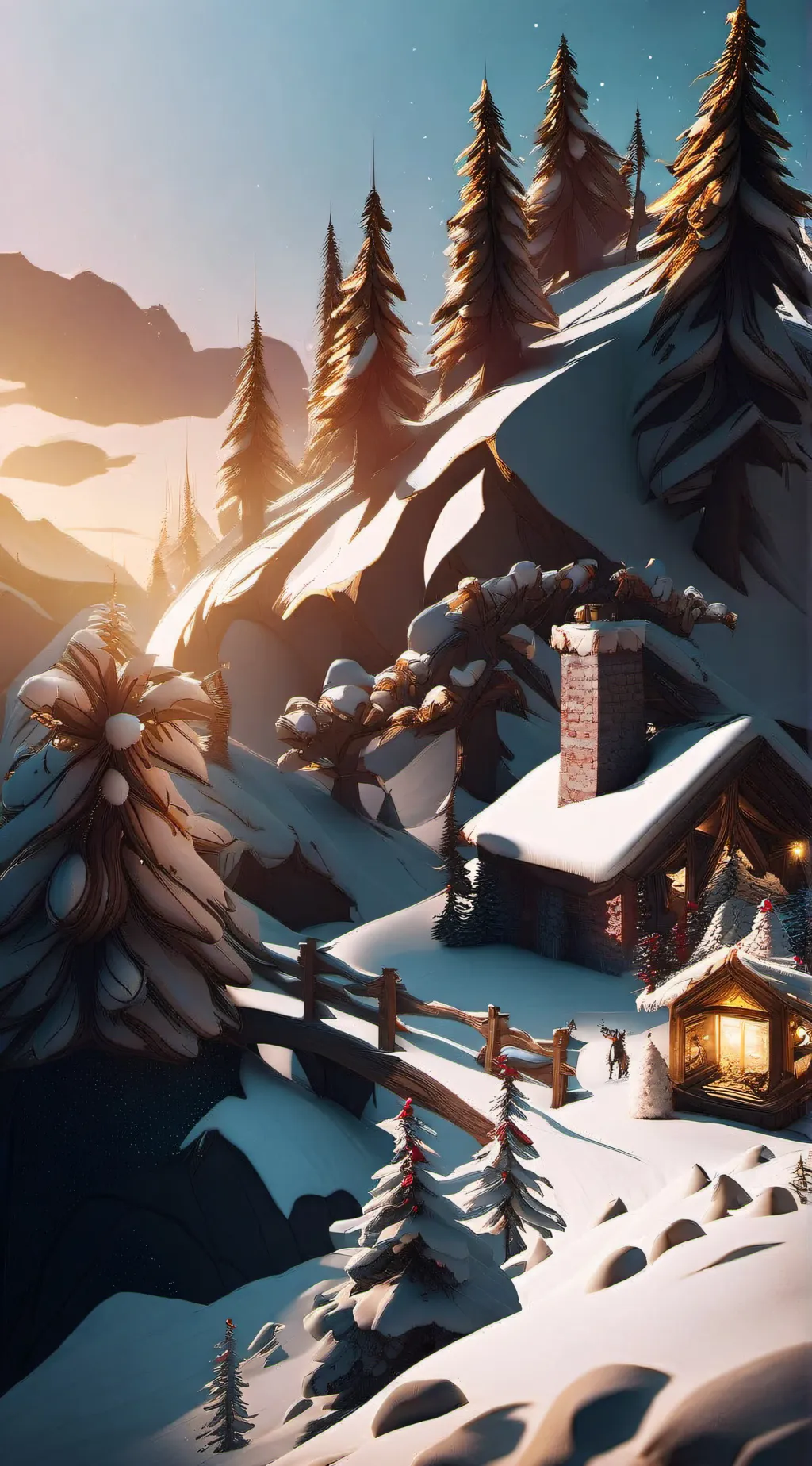 ai character: Christmas Fandom background