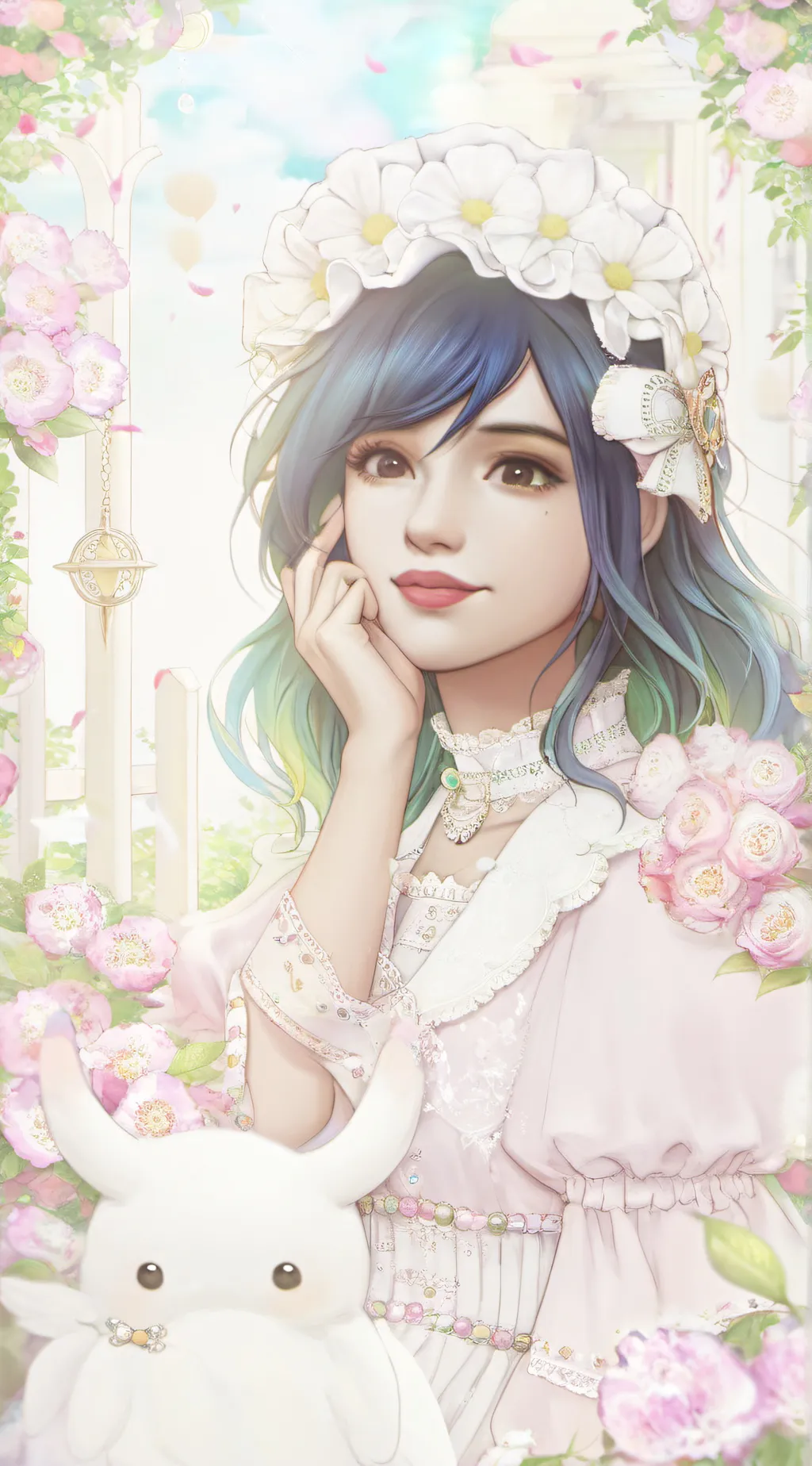 ai character: Evie  background