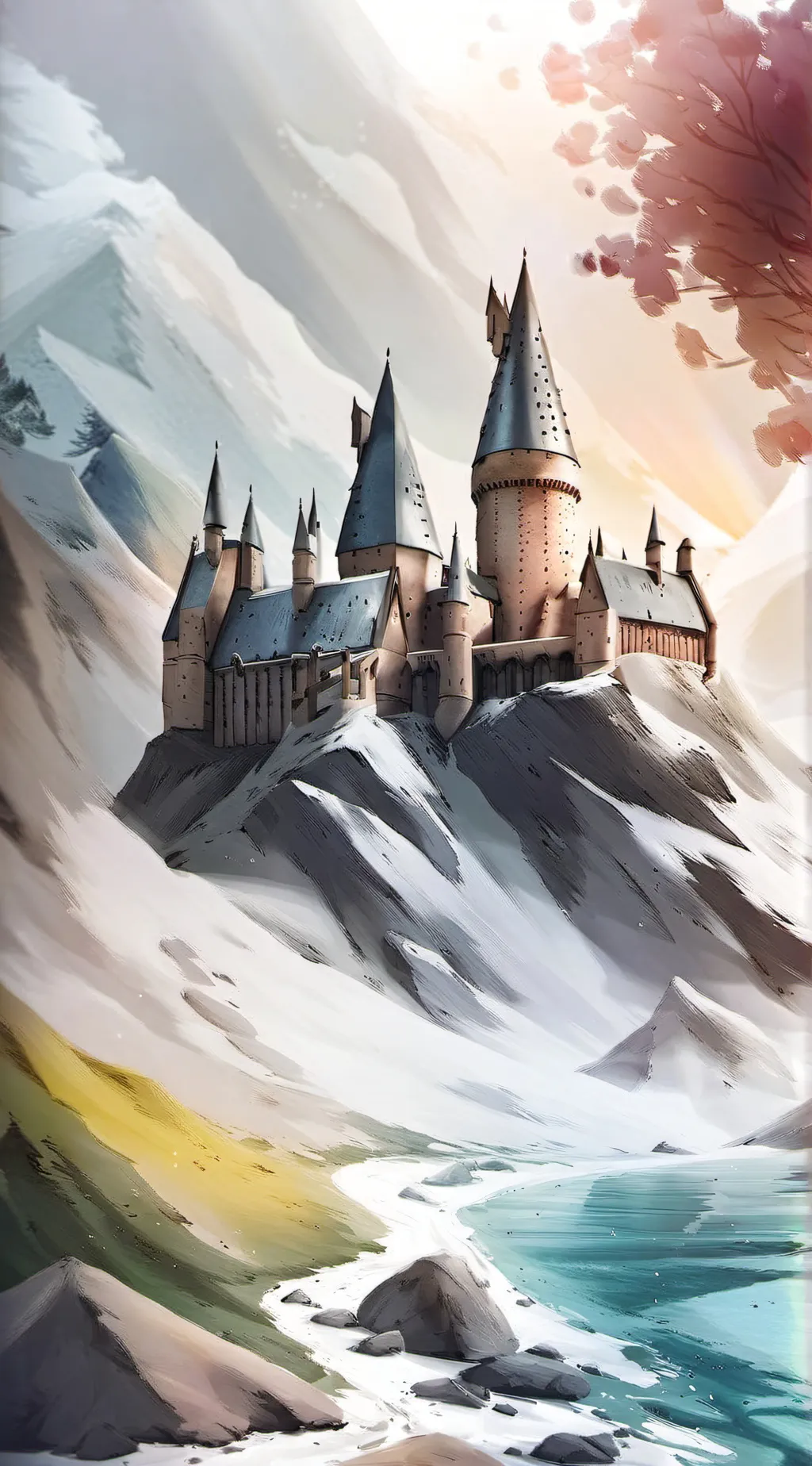 ai character: Hogwarts  background