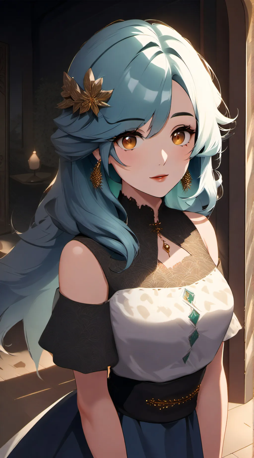 ai character: Luna background