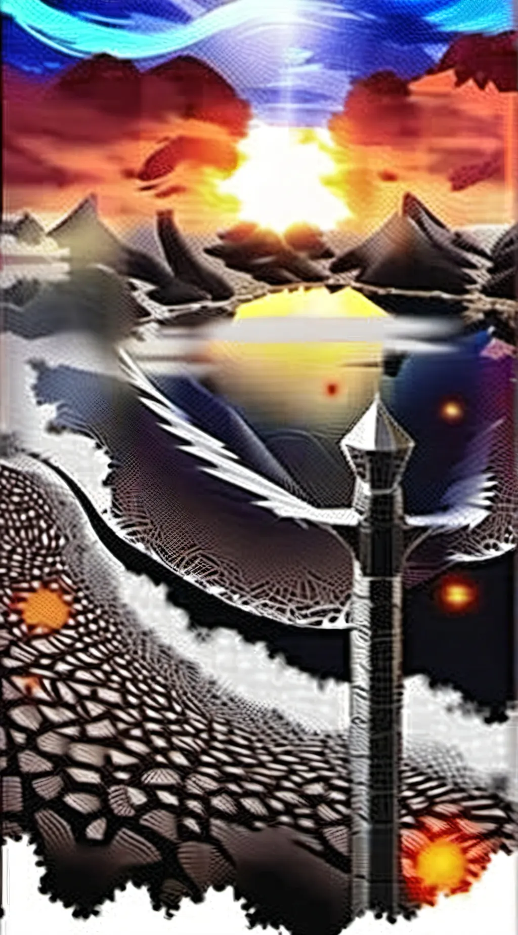 ai character: Black clover  background