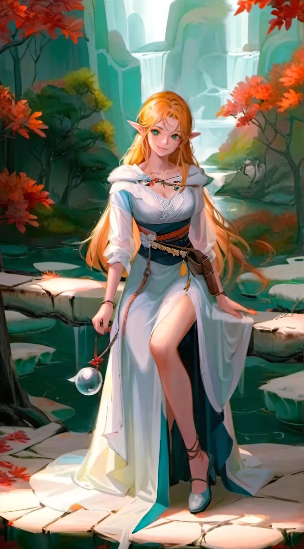 ai character: Zelda  background