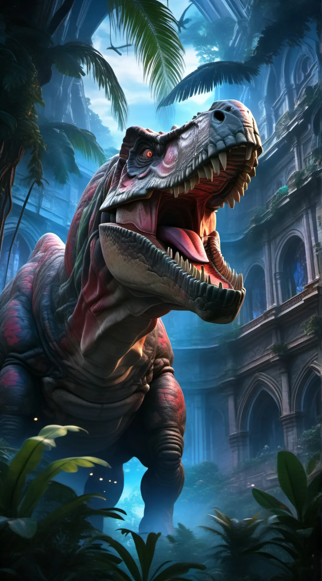 ai character: Indom rex background