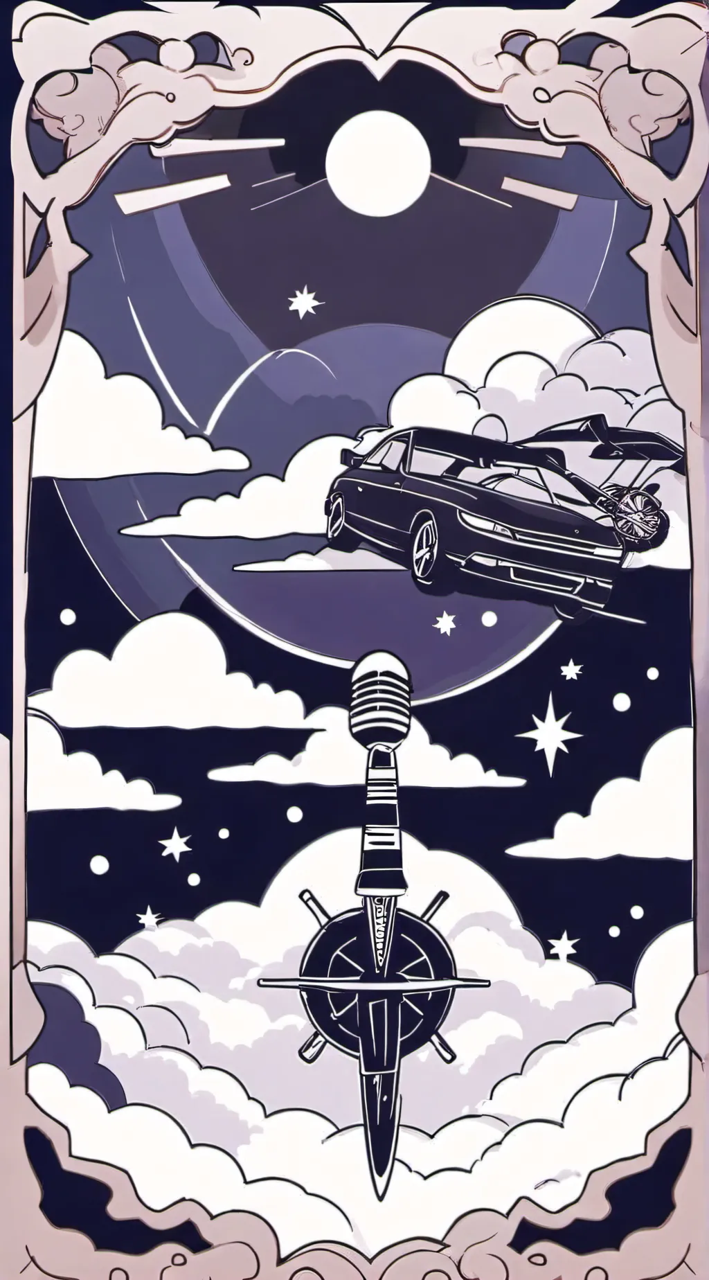 ai character: MICROPHONE 🎤  background