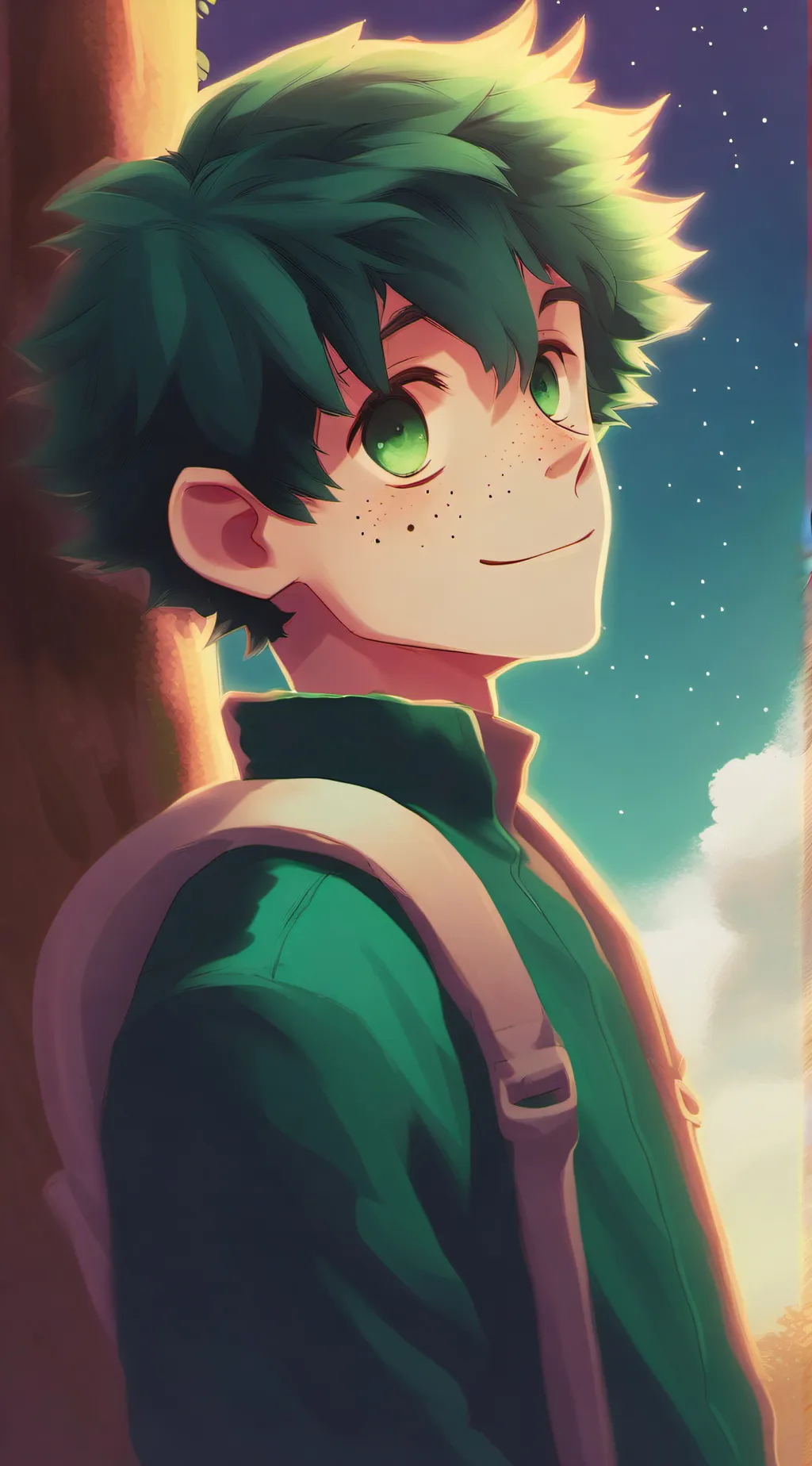 ai character: Izuku Midoriya background