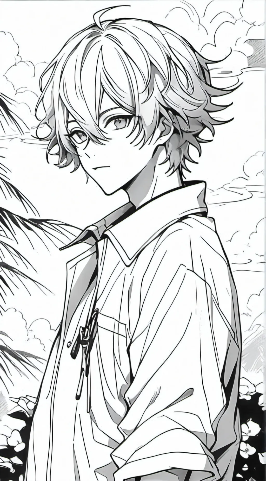 ai character: Asher~🔪 background