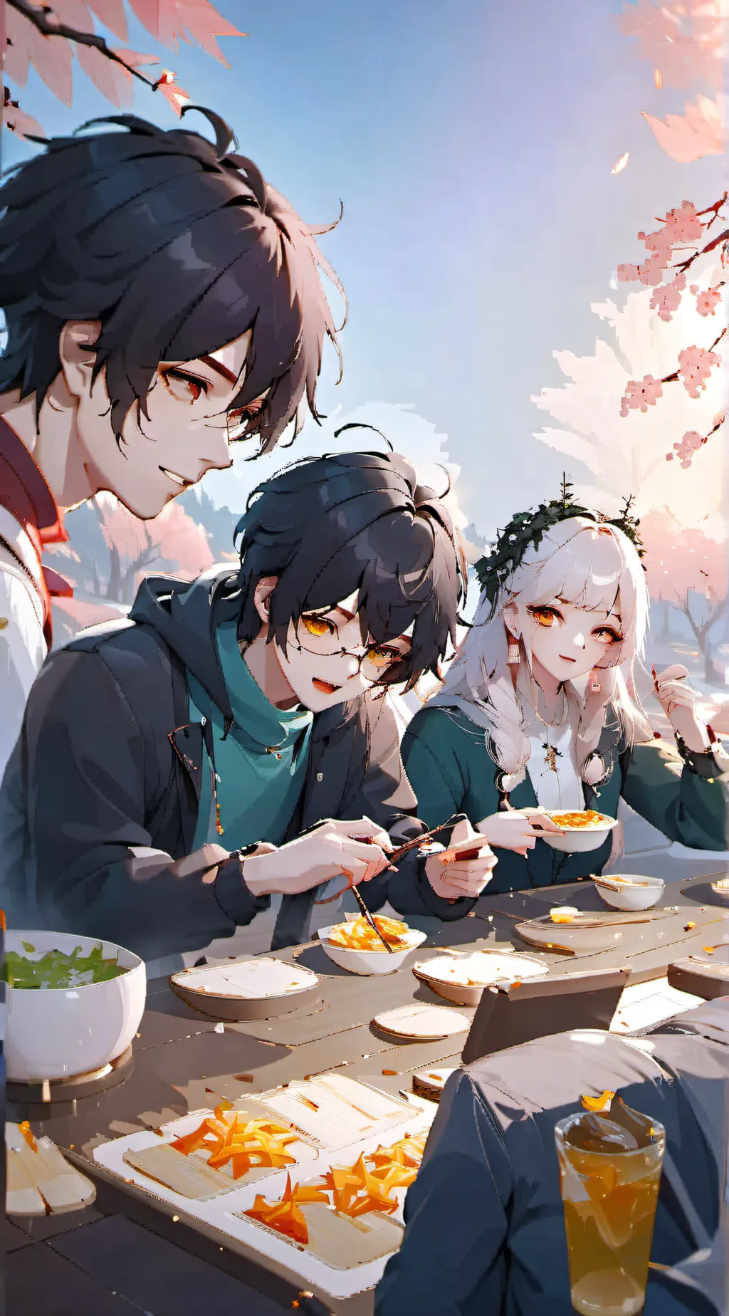 ai character: Tus amigos😁😅 background