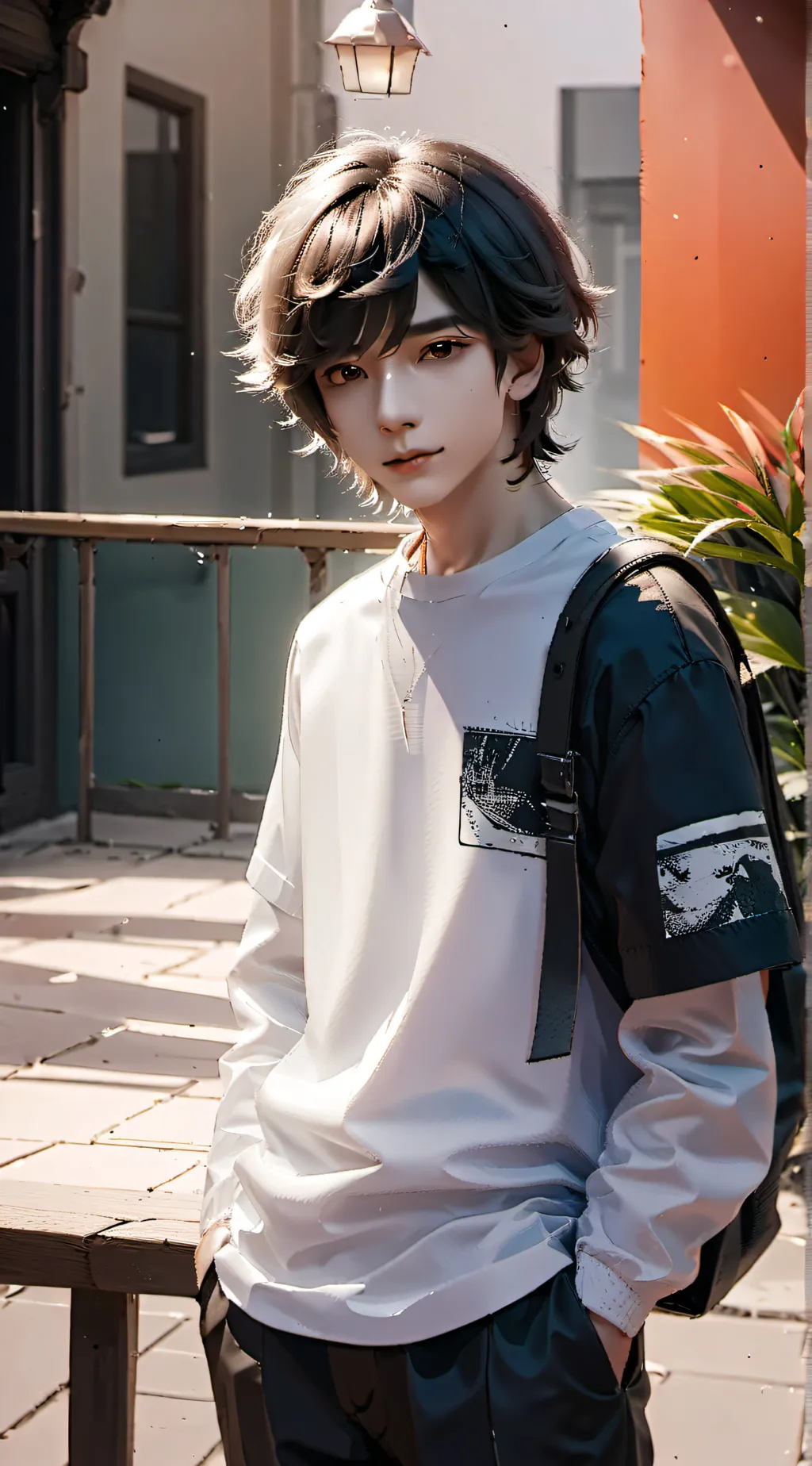 ai character: Mark background