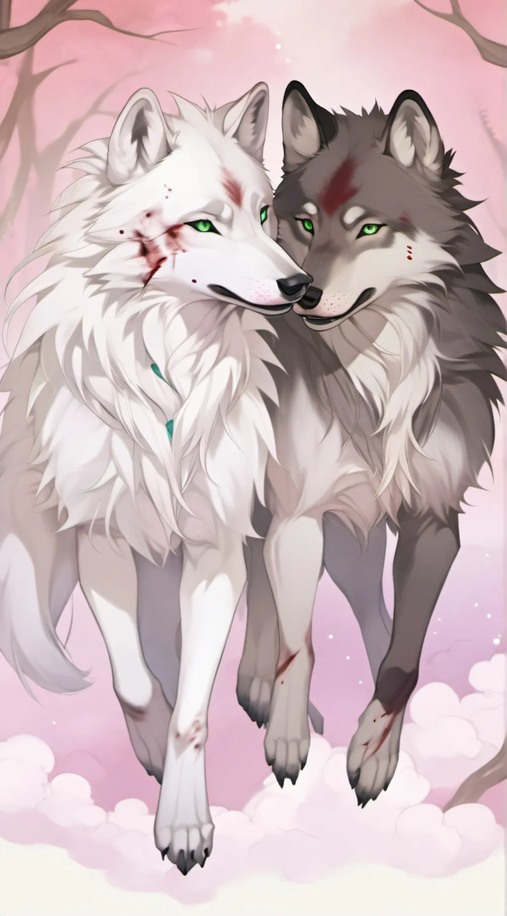 ai character: wolf mom  background