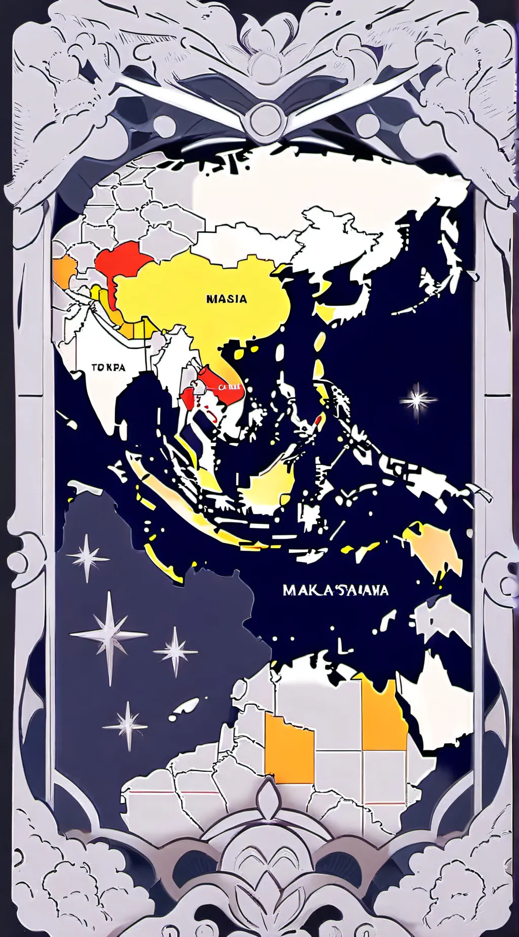 ai character: Countries background