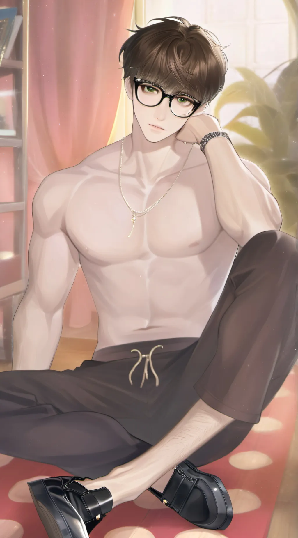 ai character: Luca𖤐 background