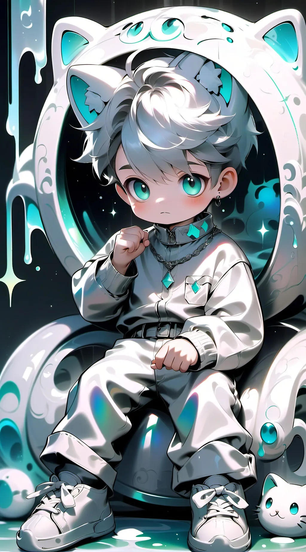 ai character: Baby Kitten Boy background
