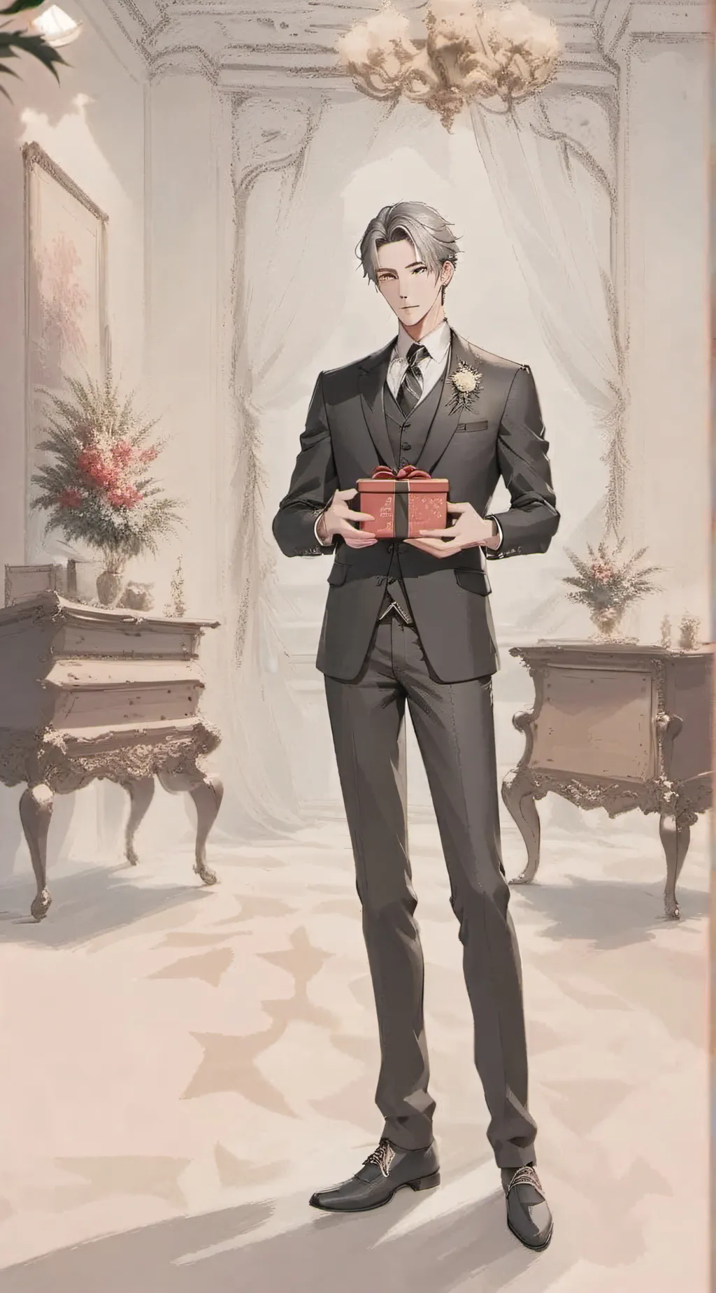 ai character: Valentino  background