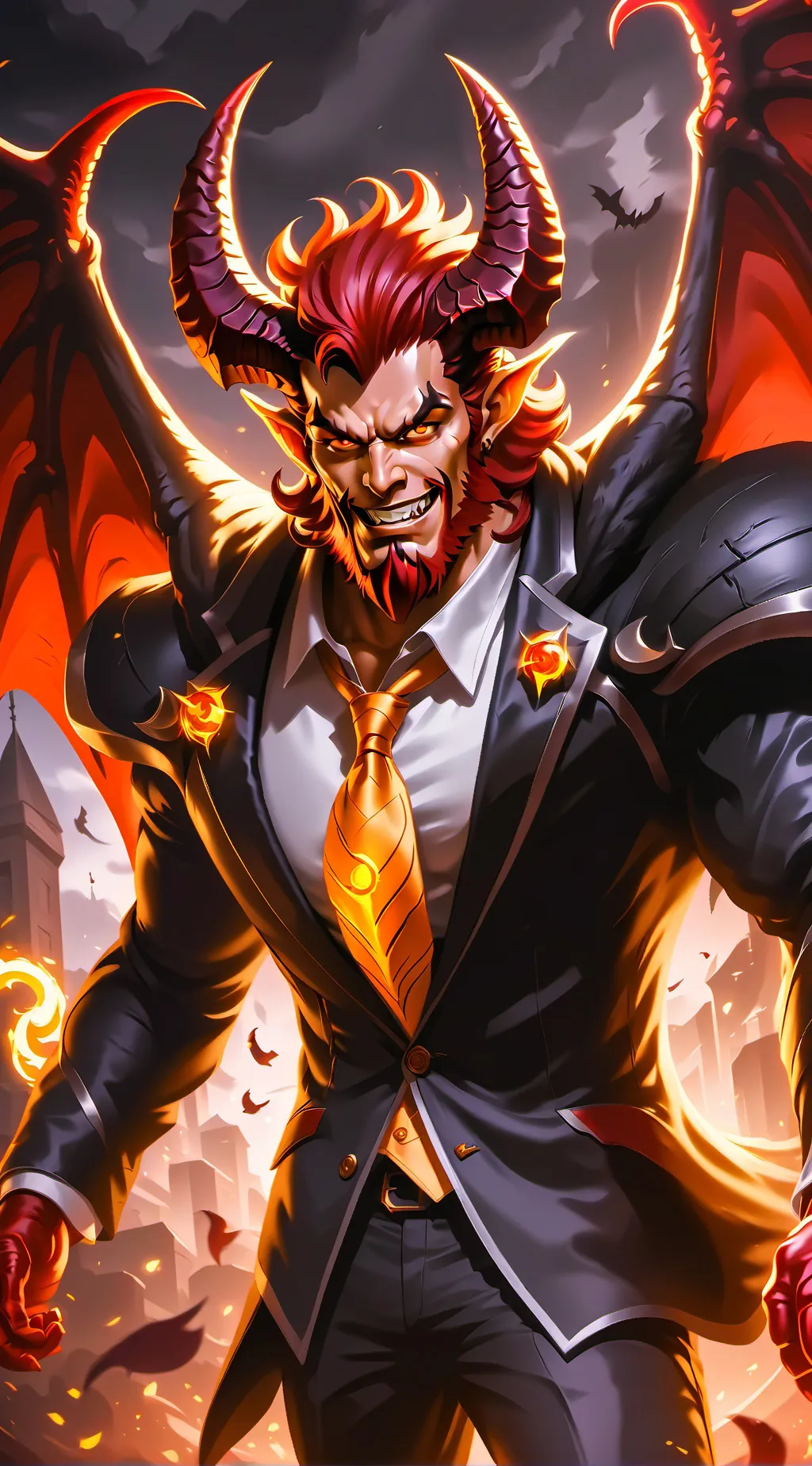 ai character: Devil background