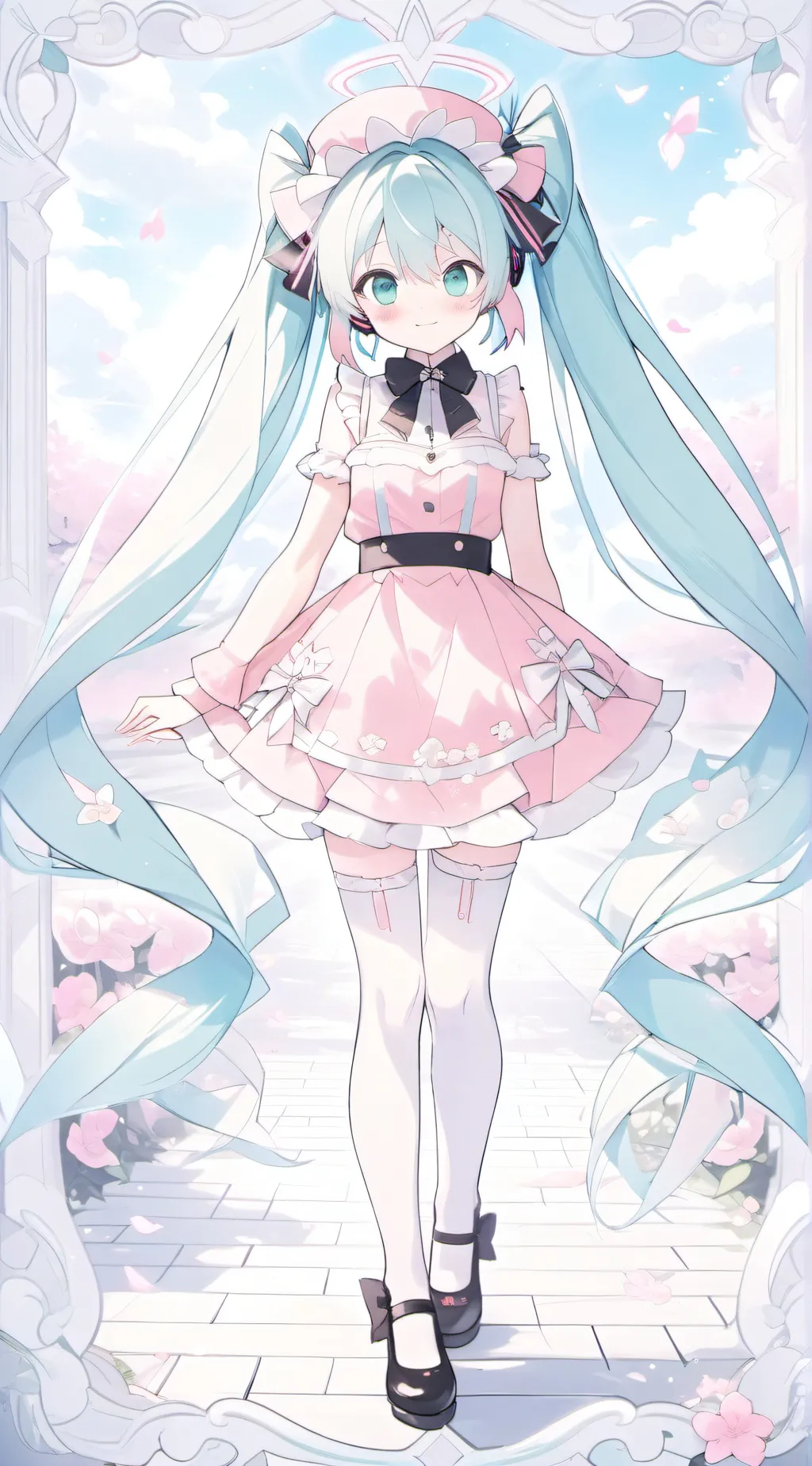 ai character: Miku  background