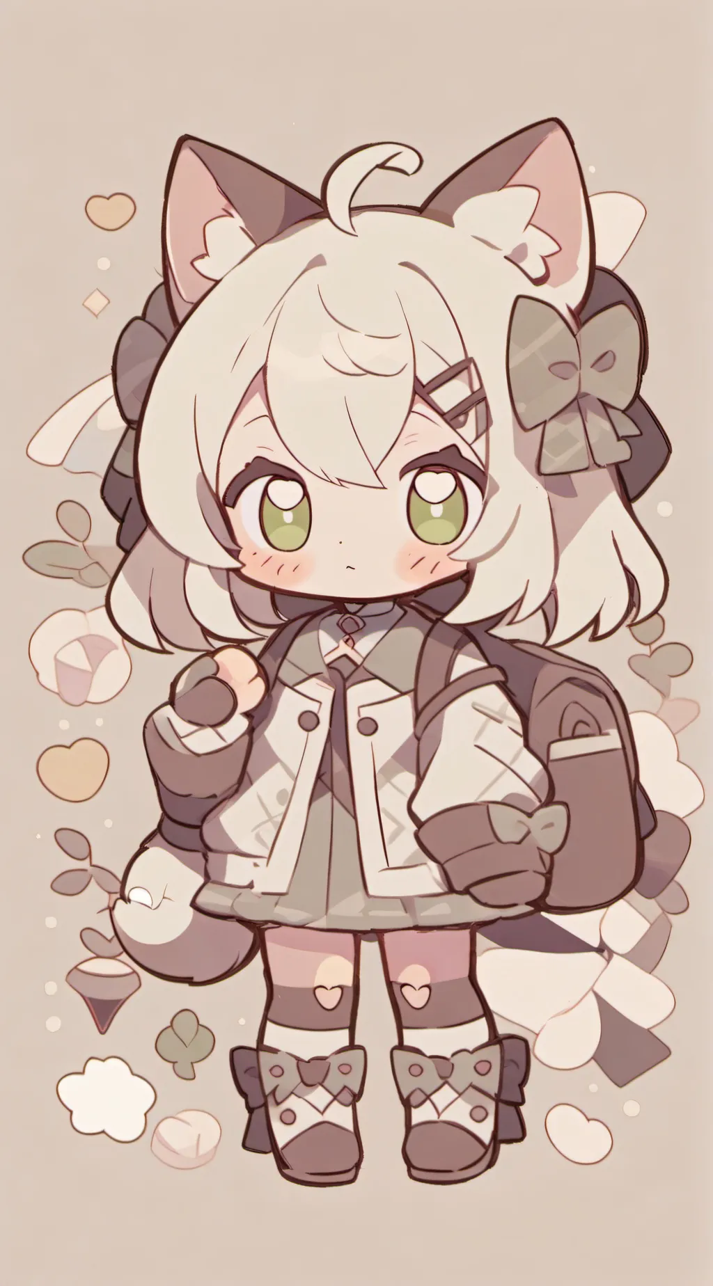 ai character: Mui chan class pet background