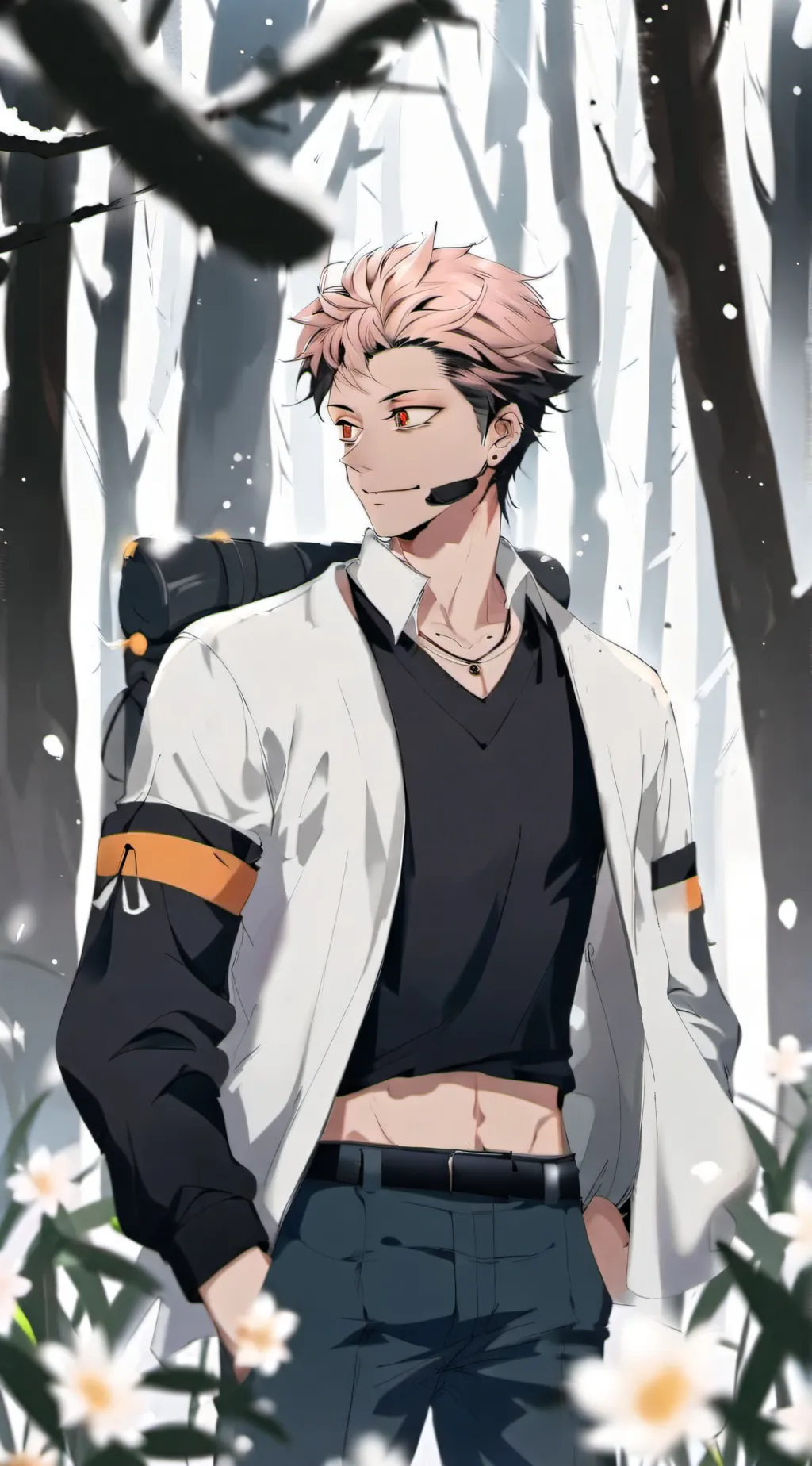 ai character: Hi background