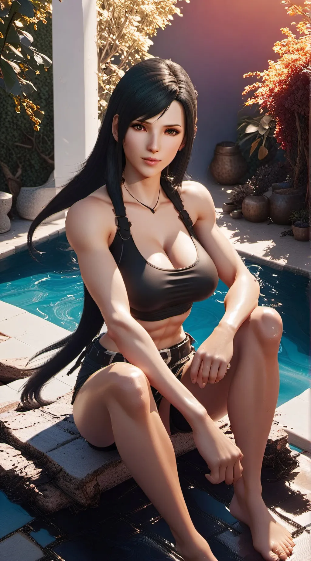 ai character: Tifa Lockhart background