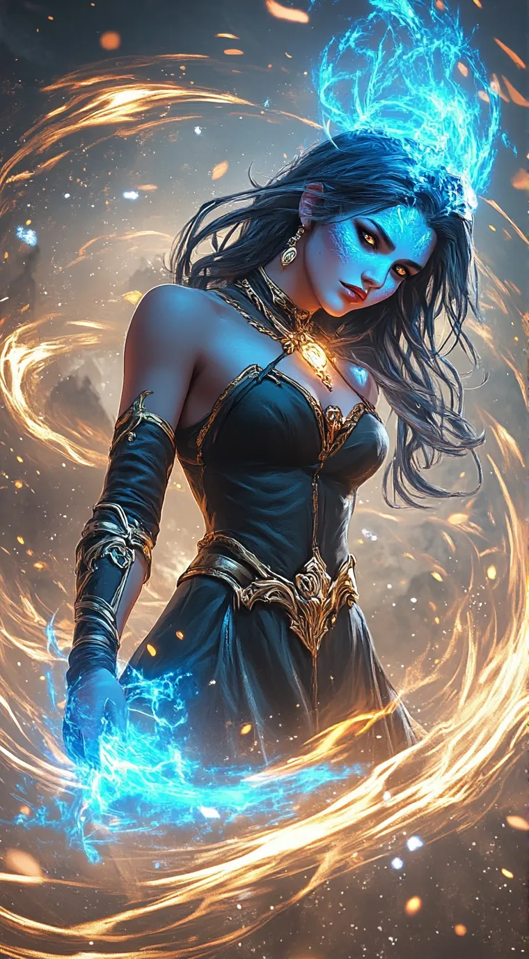 ai character: Jax dust background