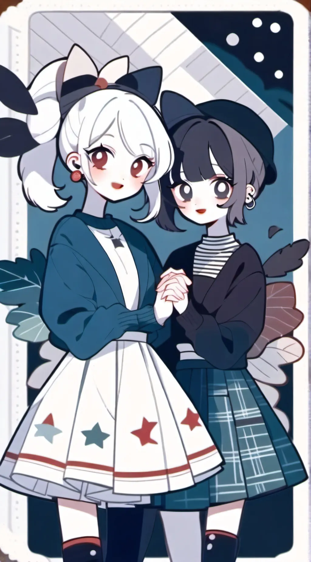 ai character: Gray background