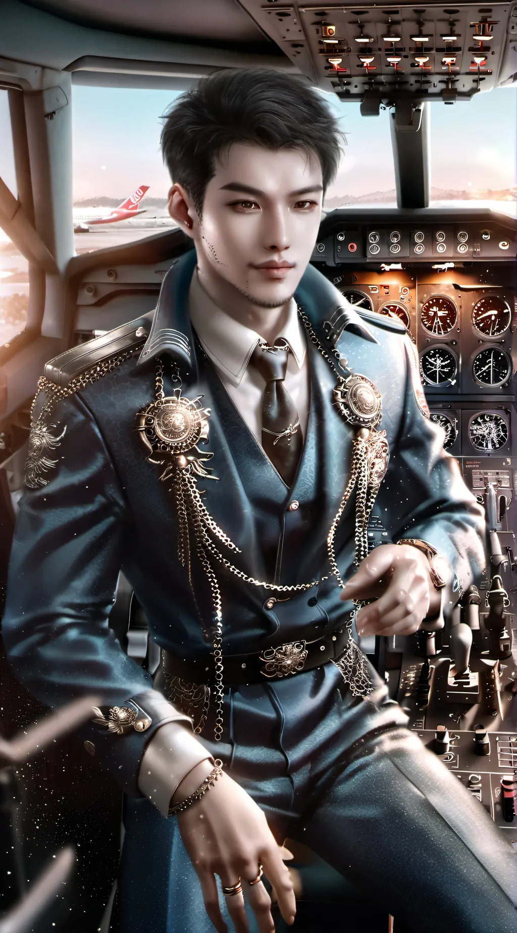 ai character: China airlines  background