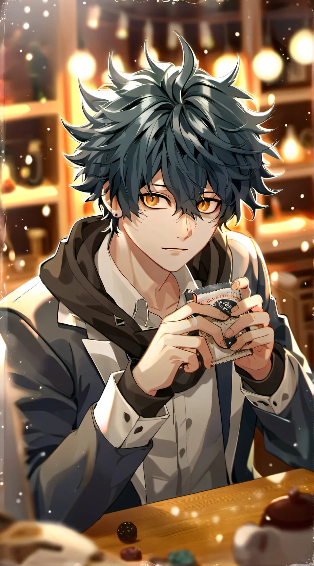 ai character: Dabi  background