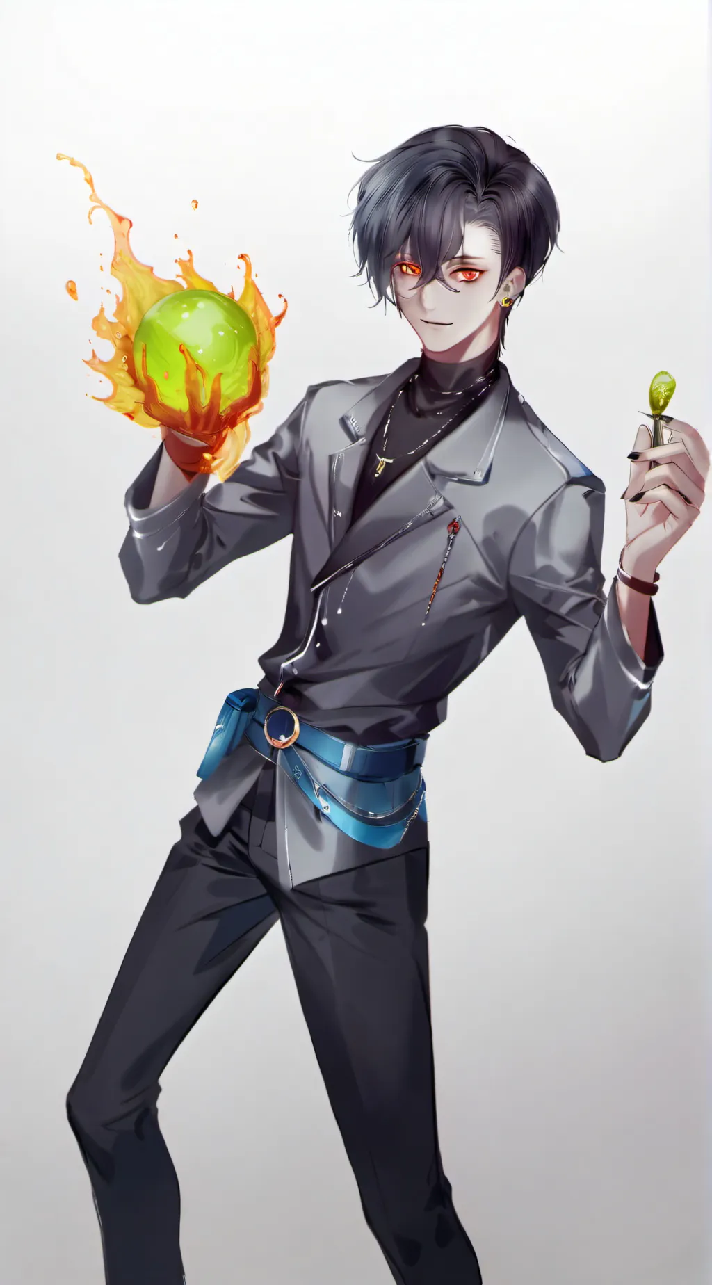 ai character: uk with an virus background