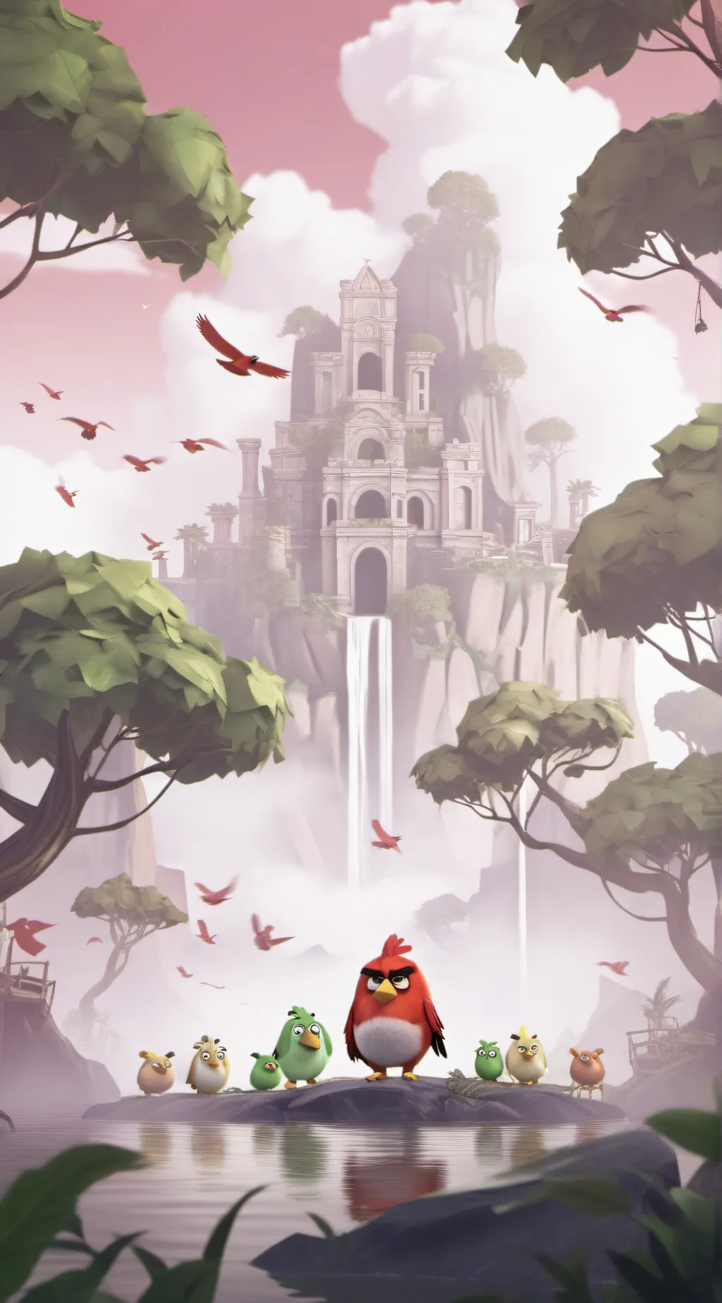 ai character: red background