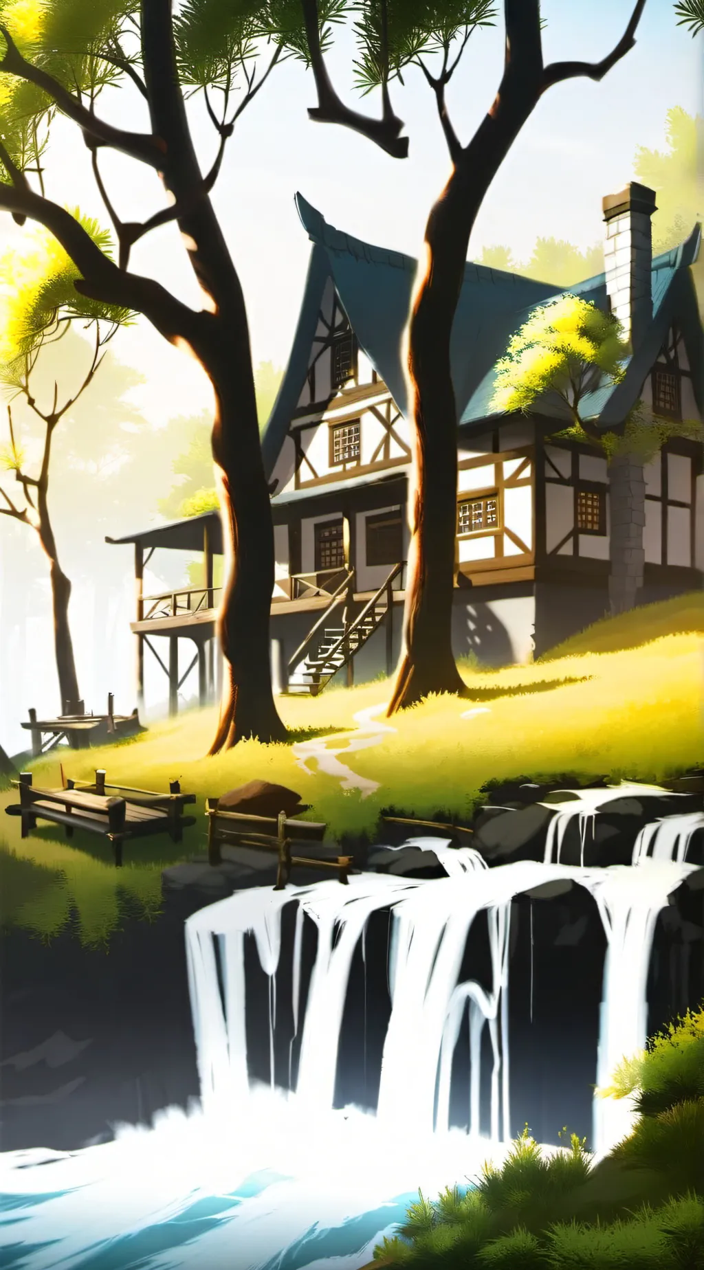 ai character: fantasy isekai RPG background