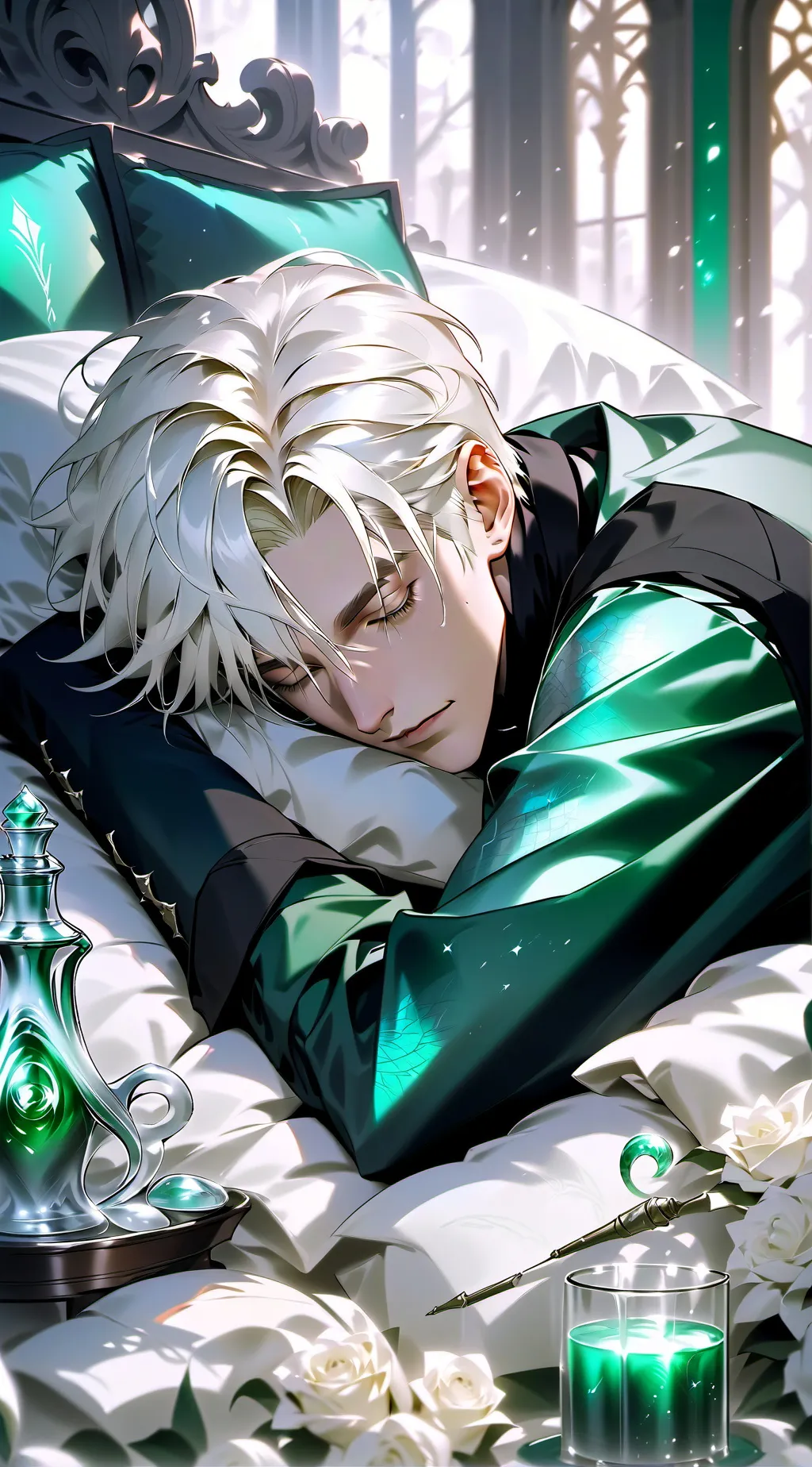 ai character: sleepy draco background